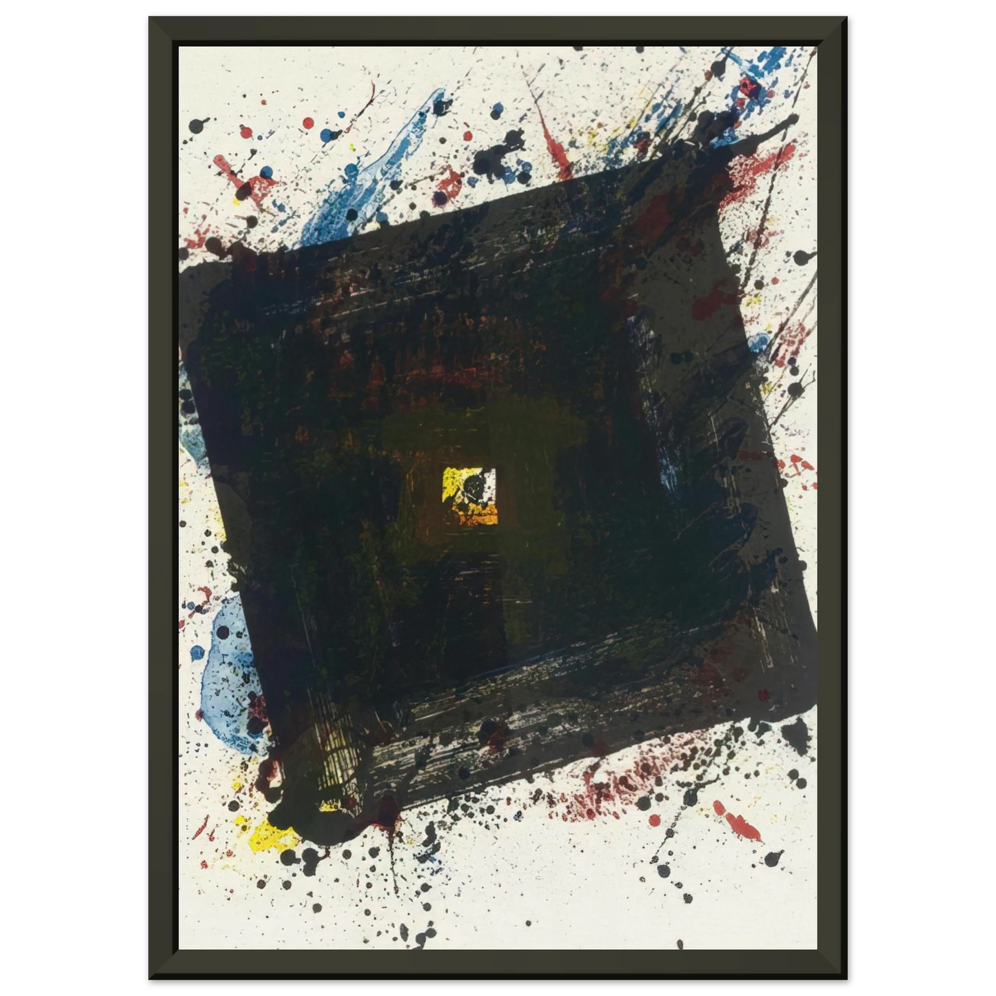 Sam Francis Dark and Fast Framed Art Print - Aluminum Frame - 70x100 cm / 28x40 inches