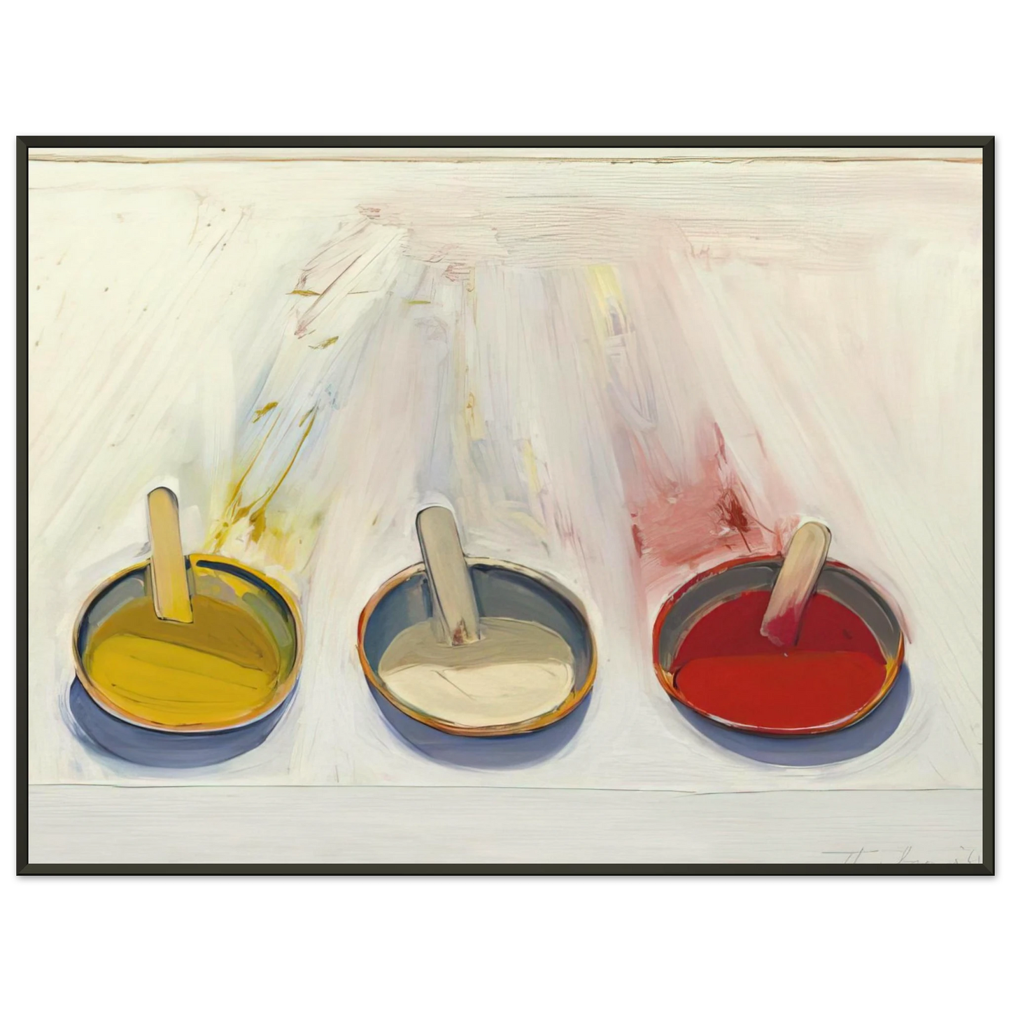 Wayne Thiebaud Dressing Wells 1961 Framed Art Print - Aluminum Frame - 70x100 cm / 28x40 inches