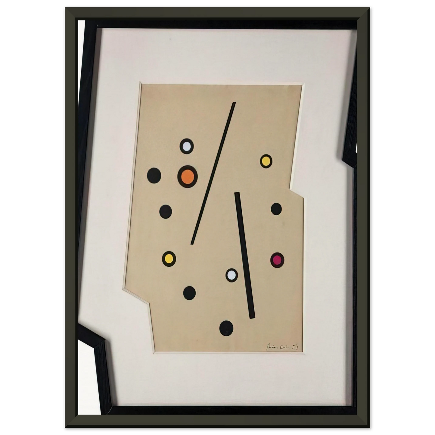 Carmelo Arden Quin Forme Madi 1958 Framed Art Print - Aluminum Frame - 40x50 cm / 16x20 inches