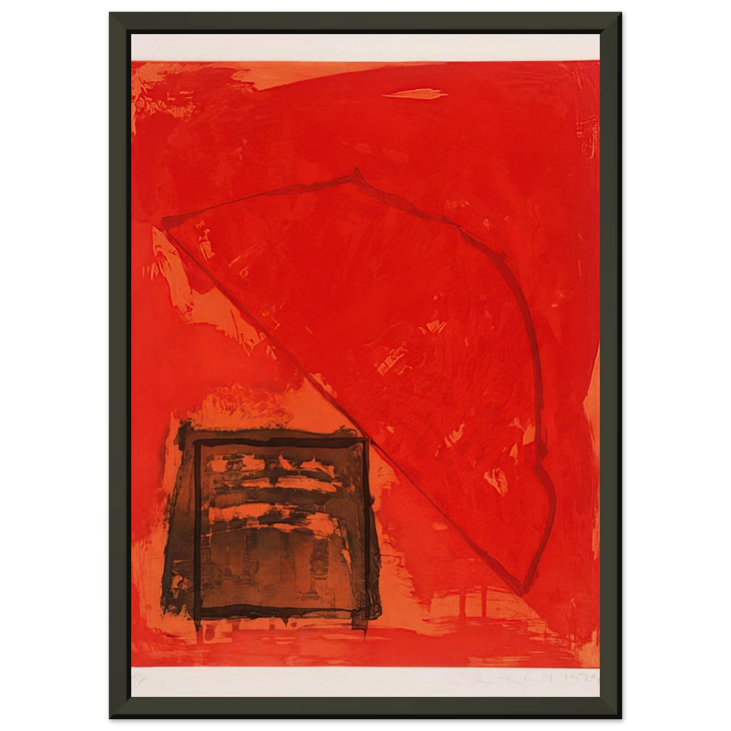 John Hoyland Trace 1979 Framed Art Print - Aluminum Frame - 70x100 cm / 28x40 inches