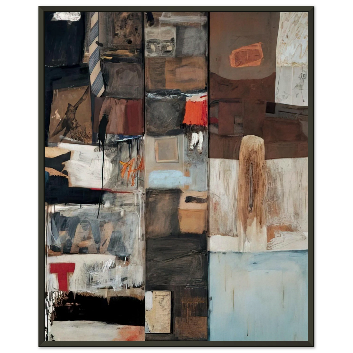 Robert Rauschenberg SUMMERSTORM 1959 Framed Art Print - Aluminum Frame - 70x100 cm / 28x40 inches