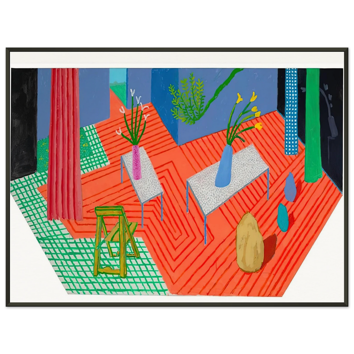 David Hockney David Hockney Framed Art Print - Aluminum Frame - 60x80 cm / 24x32 inches