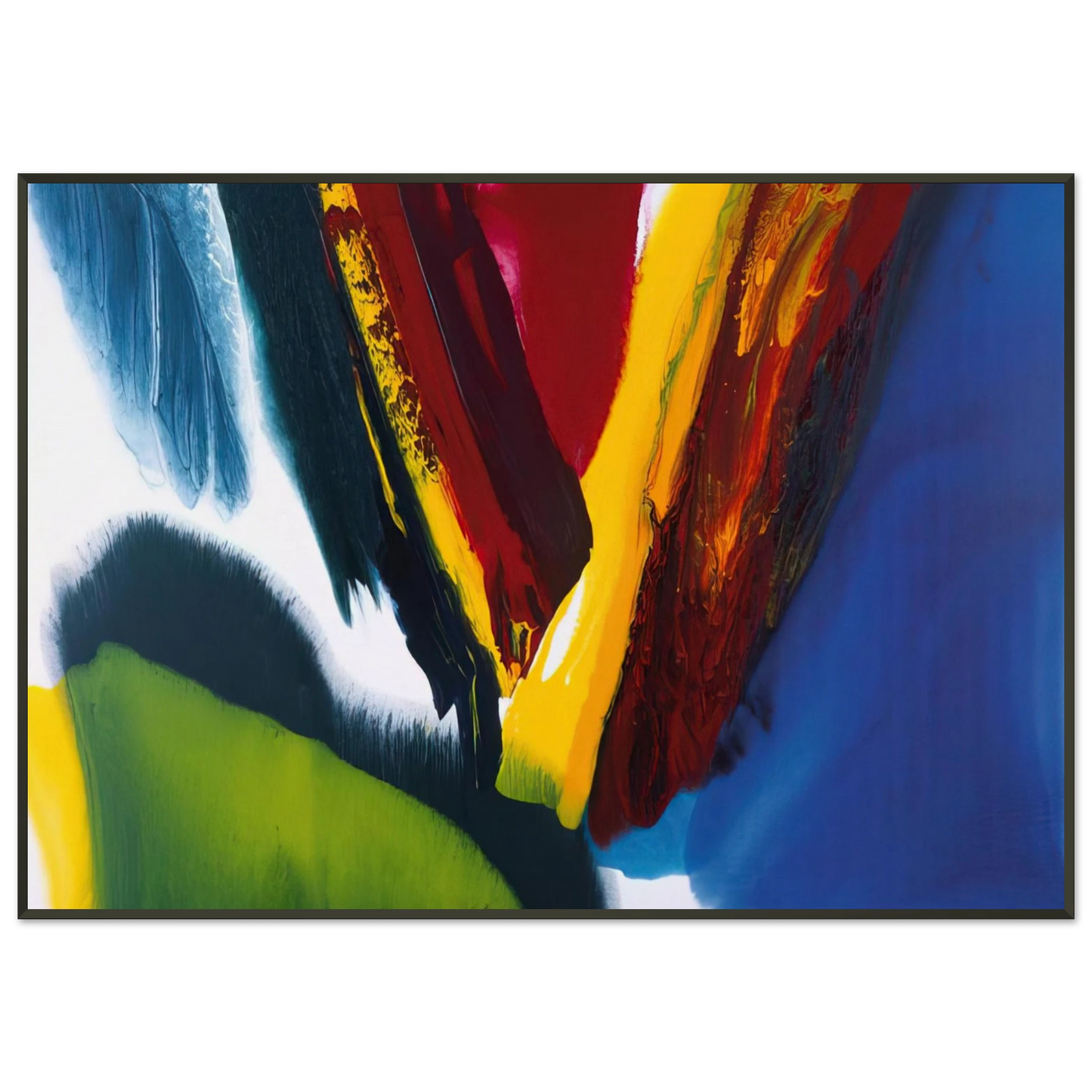 Paul Jenkins  Phenomena Intervening Mantle Framed Art Print  - Aluminum Frame - 21x29.7 cm / 8x12"