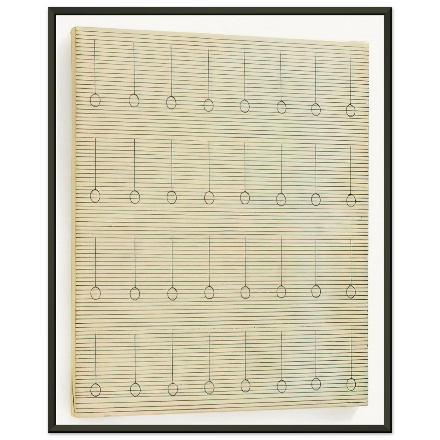 Agnes Martin Drops Framed Art Print - Aluminum Frame - 40x50 cm / 16x20 inches