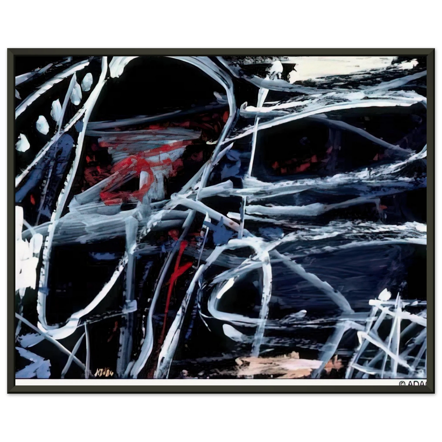 Jean Dubuffet EPISODE Framed Art Print - Aluminum Frame - 60x80 cm / 24x32 inches