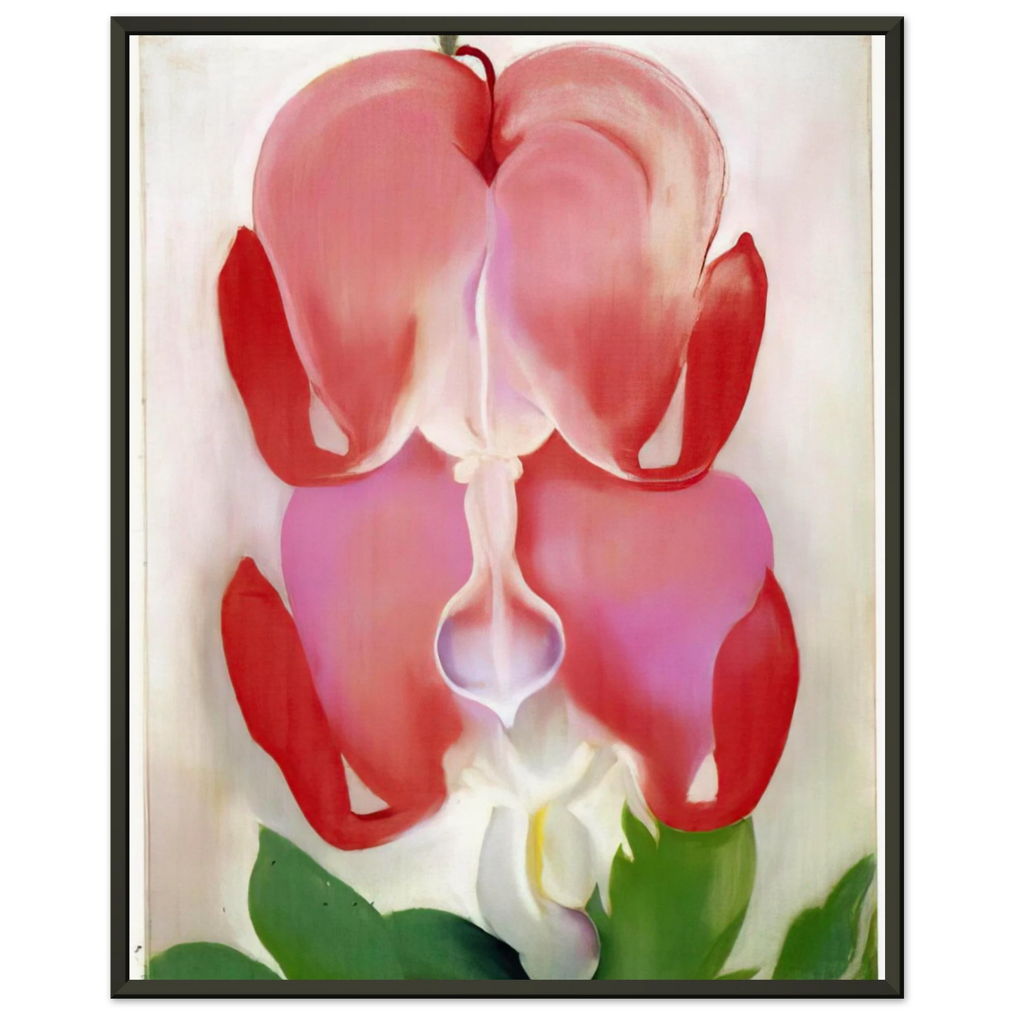 Georgia OKeeffe Bleeding Heart Framed Art Print - Aluminum Frame - 60x80 cm / 24x32 inches