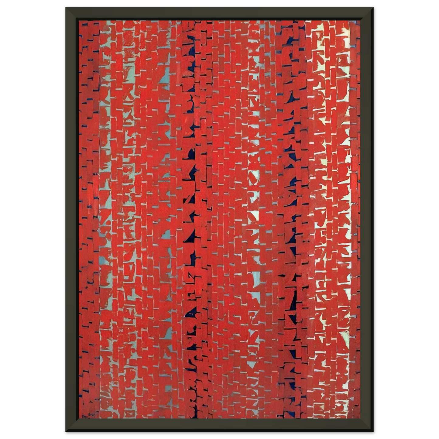 Alma Woodsey Thomas RED SUNSET OLD POND CONCERTO 1972 Framed Art Print - Aluminum Frame - 60x80 cm / 24x32 inches