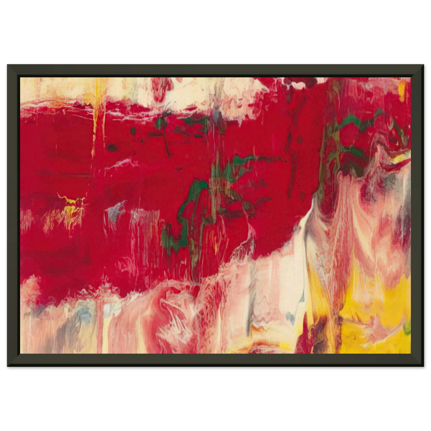 Gerhard Richter ICE Framed Art Print - Aluminum Frame - 70x100 cm / 28x40 inches