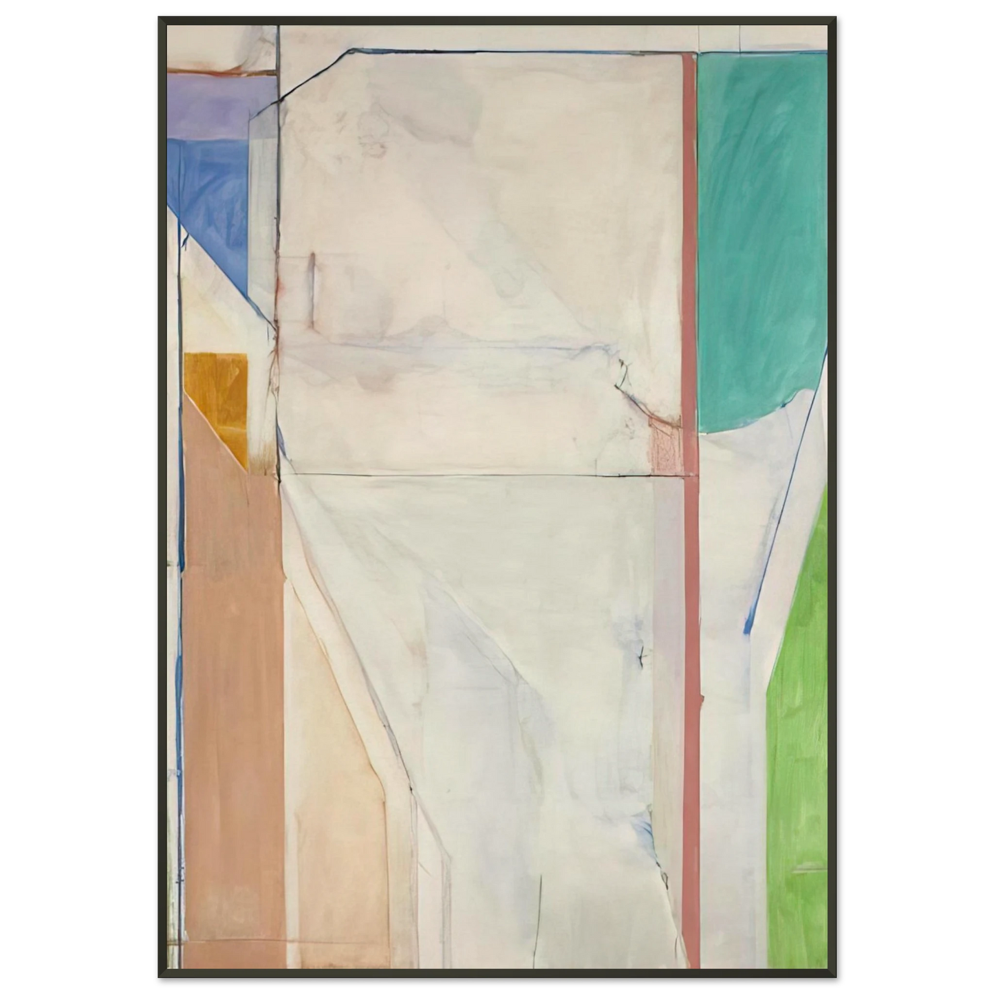 Richard Diebenkorn Ocean Park 43 Framed Art Print - Aluminum Frame - 21x29.7 cm / 8x12"