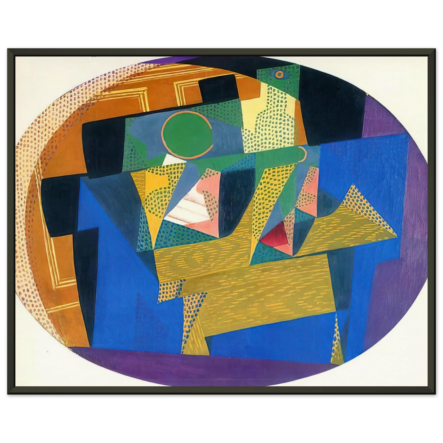 Juan Gris FRUIT BOWL WITH BOTTLE Framed Art Print - Aluminum Frame - 70x100 cm / 28x40 inches