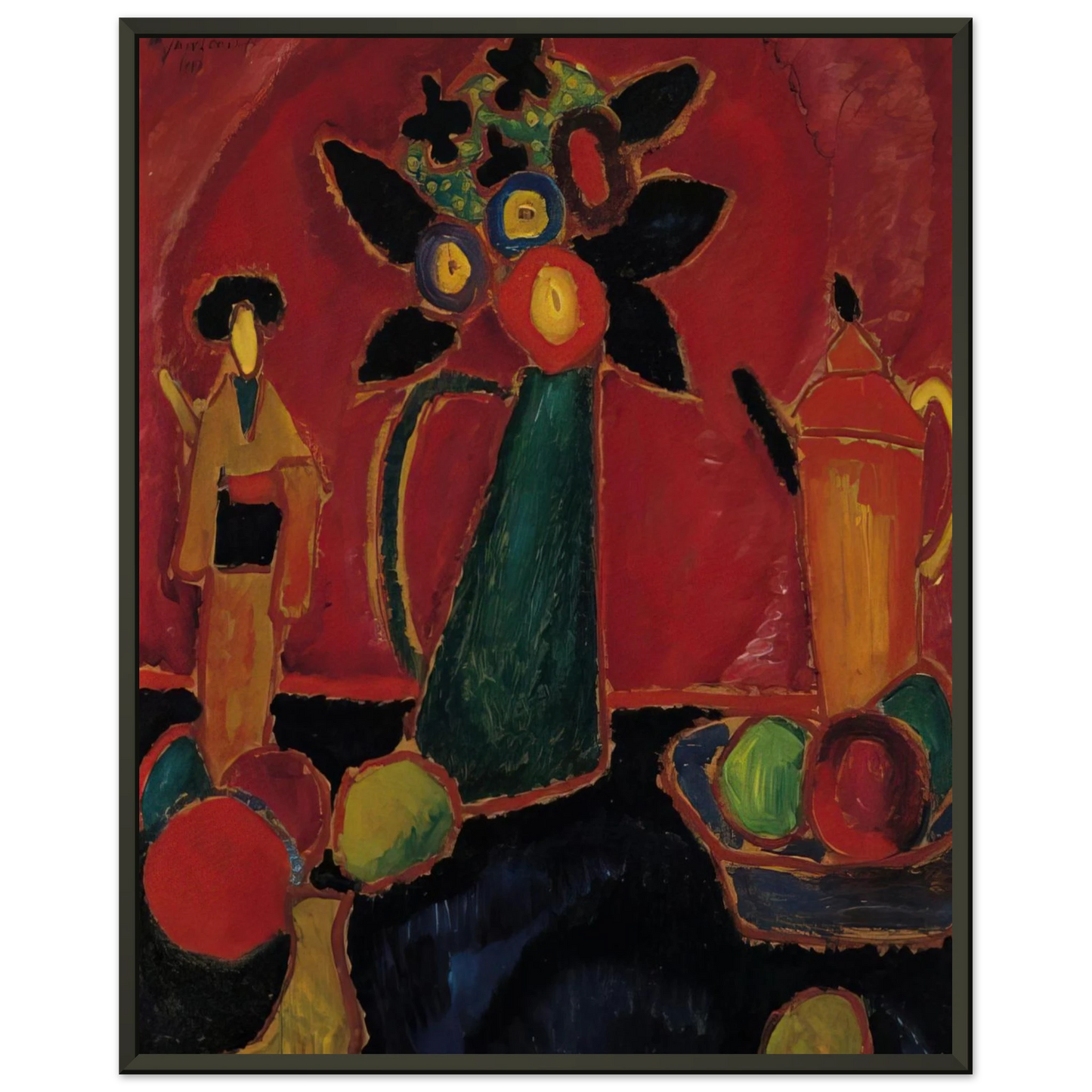 Alexej von Jawlensky JAPANESE FLOWER 1913 Framed Art Print - Aluminum Frame - 70x100 cm / 28x40 inches