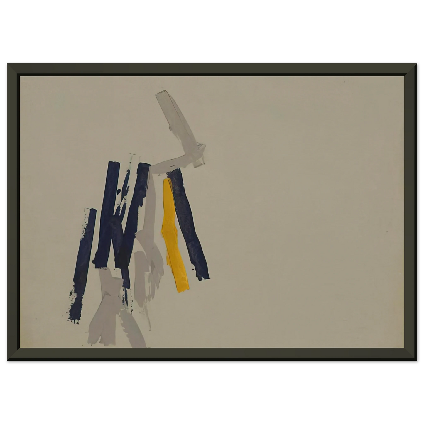 Charlotte Posenenske Striped Picture 1962 Framed Art Print - Aluminum Frame - 60x80 cm / 24x32 inches