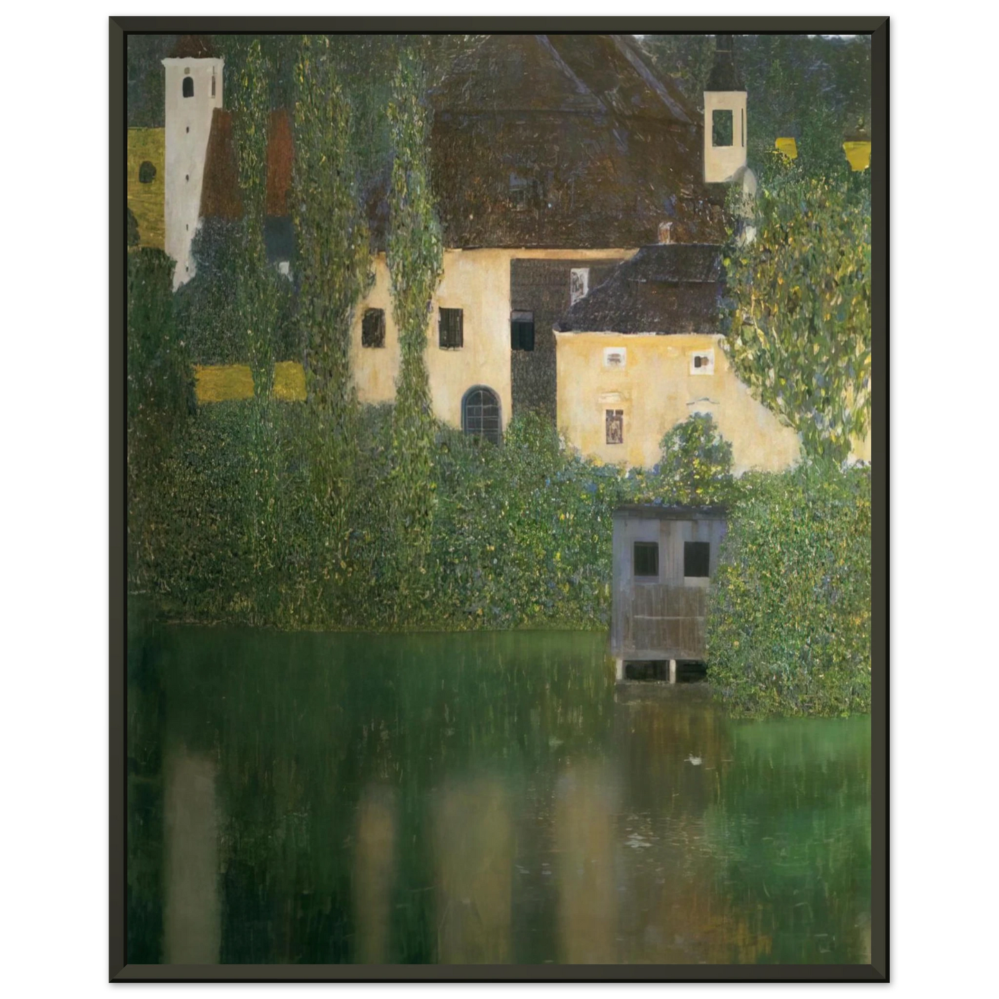 Gustav Klimt WATER CASTLE Framed Art Print - Aluminum Frame - 70x100 cm / 28x40 inches