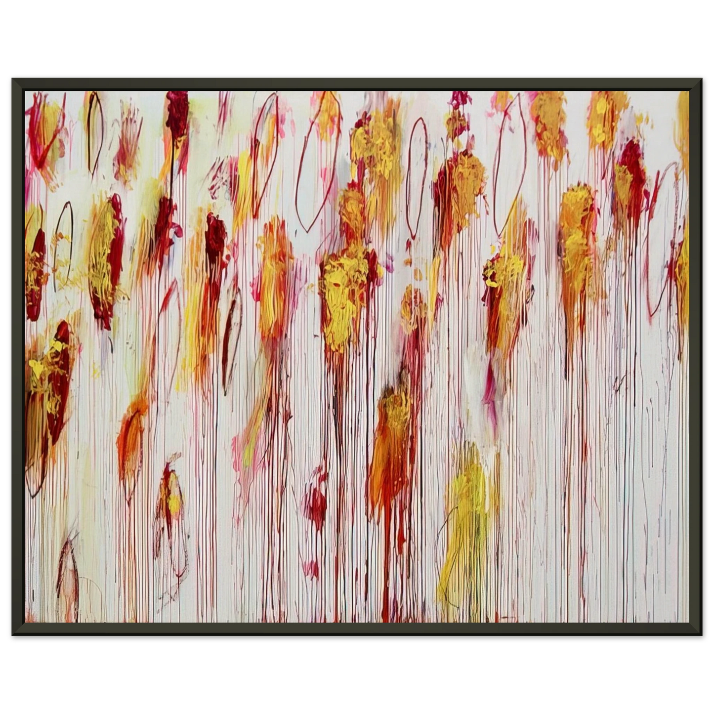 Cy Twombly Lepanto Part VIII Framed Art Print - Aluminum Frame - 40x50 cm / 16x20 inches