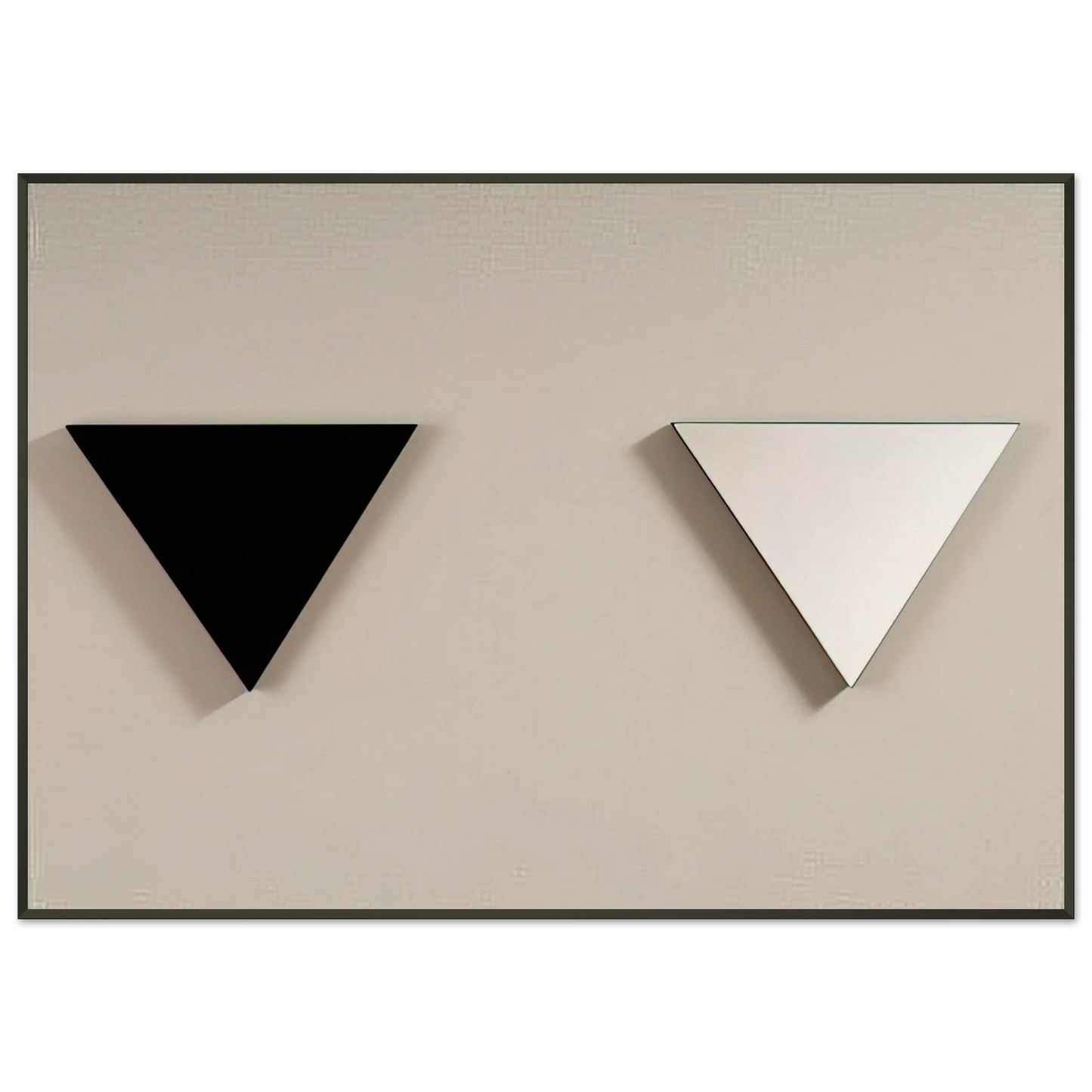 Blinky Palermo Mirror Object 1973 Framed Art Print - Aluminum Frame - 21x29.7 cm / 8x12"