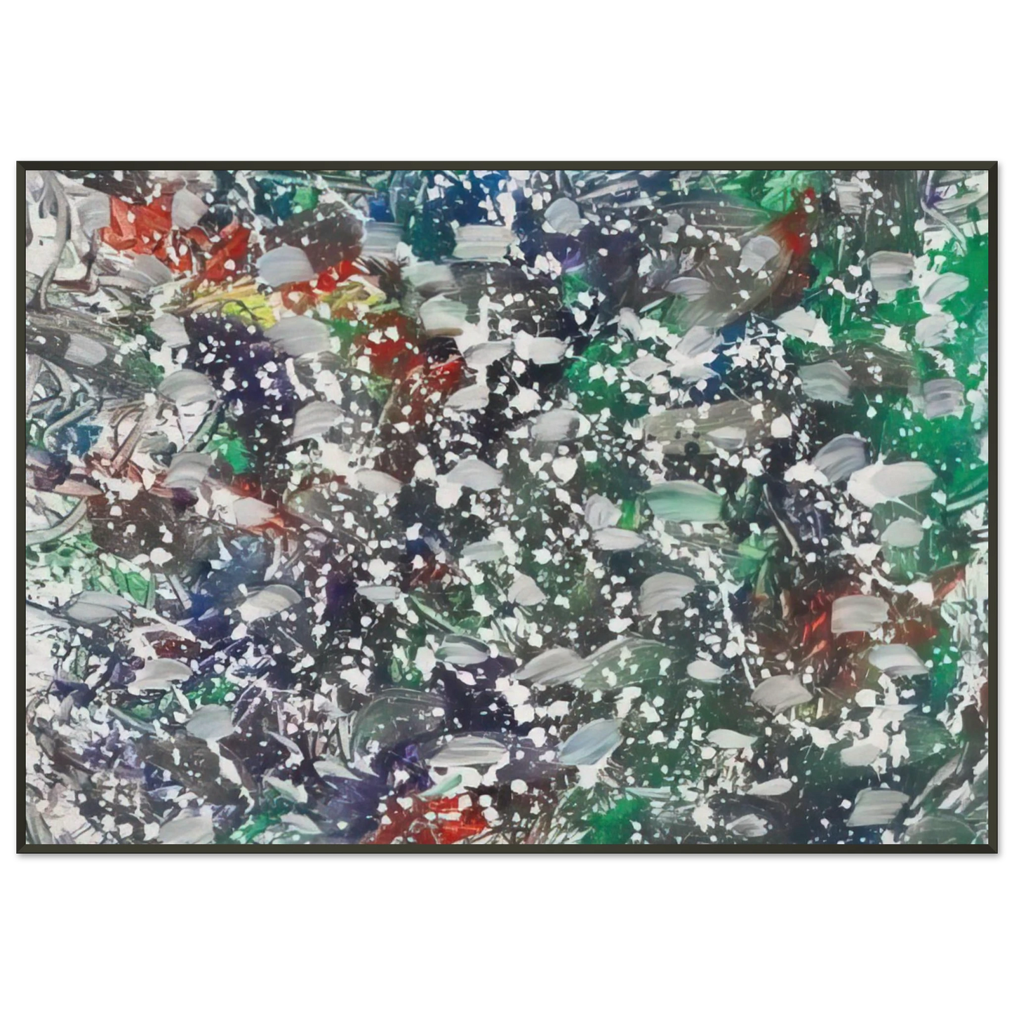 Marcel Barbeau Neigeoliale Framed Art Print - Aluminum Frame - 21x29.7 cm / 8x12"