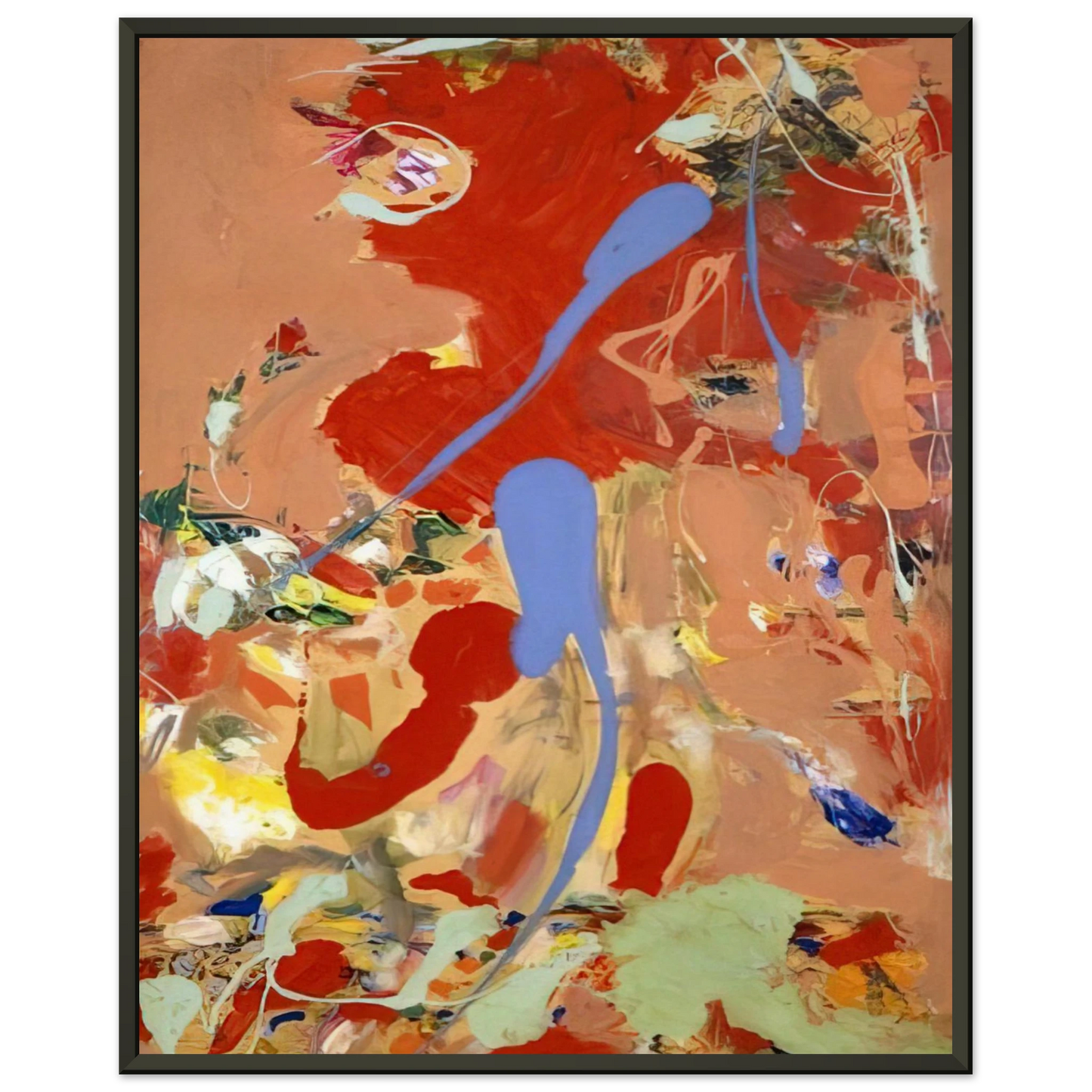 Hans Hofmann Aquatic Garden Framed Art Print - Aluminum Frame - 60x80 cm / 24x32 inches