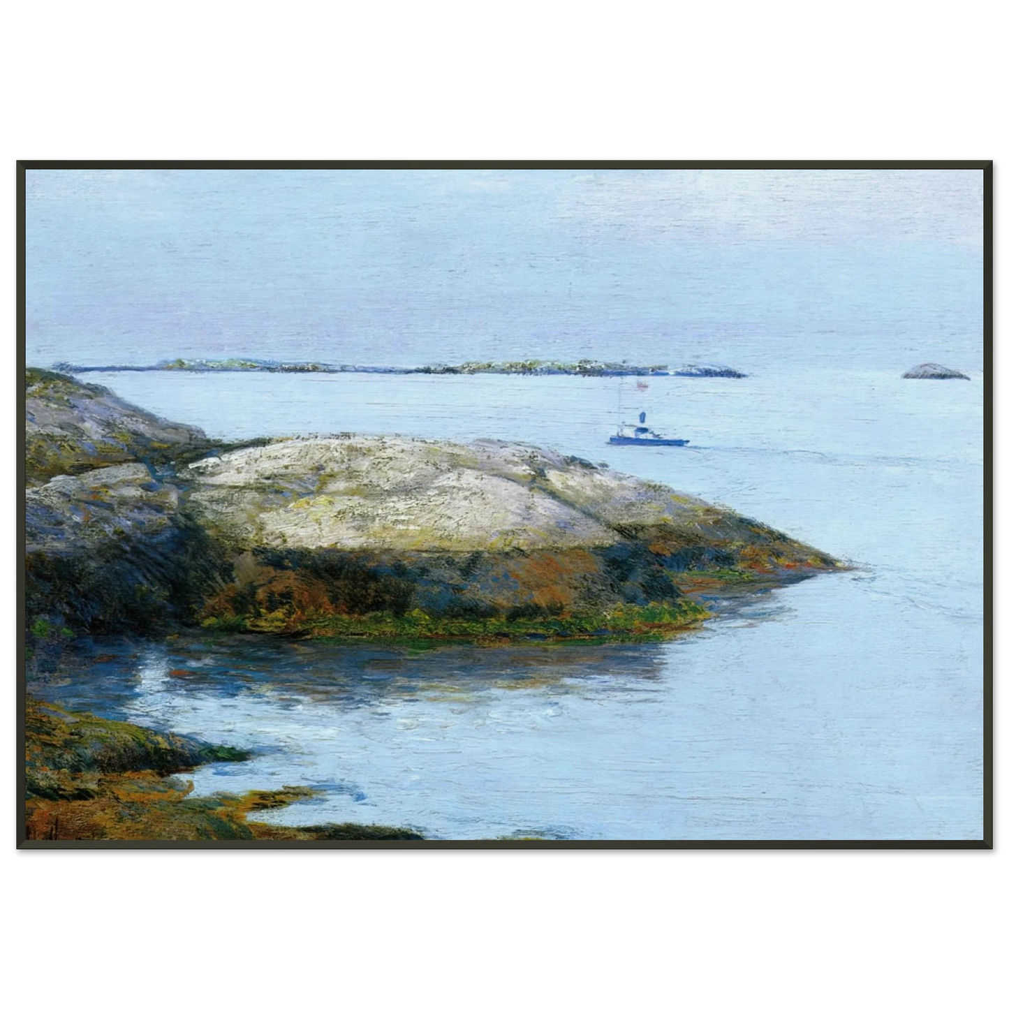 Childe Hassam Isles of Shoals Appledore Framed Art Print - Aluminum Frame - 21x29.7 cm / 8x12"