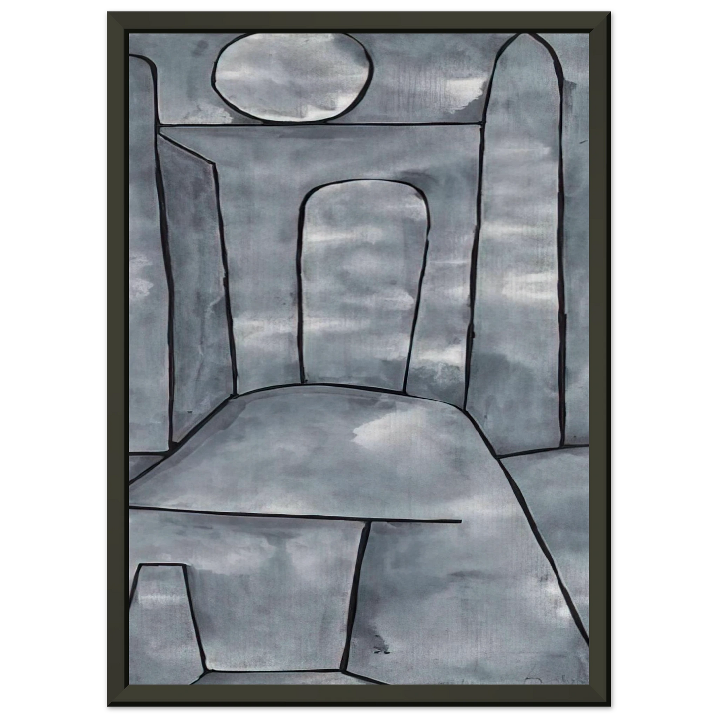 Paul Klee  A GATE 1938 Framed Art Print  - Aluminum Frame - 40x50 cm / 16x20 inches