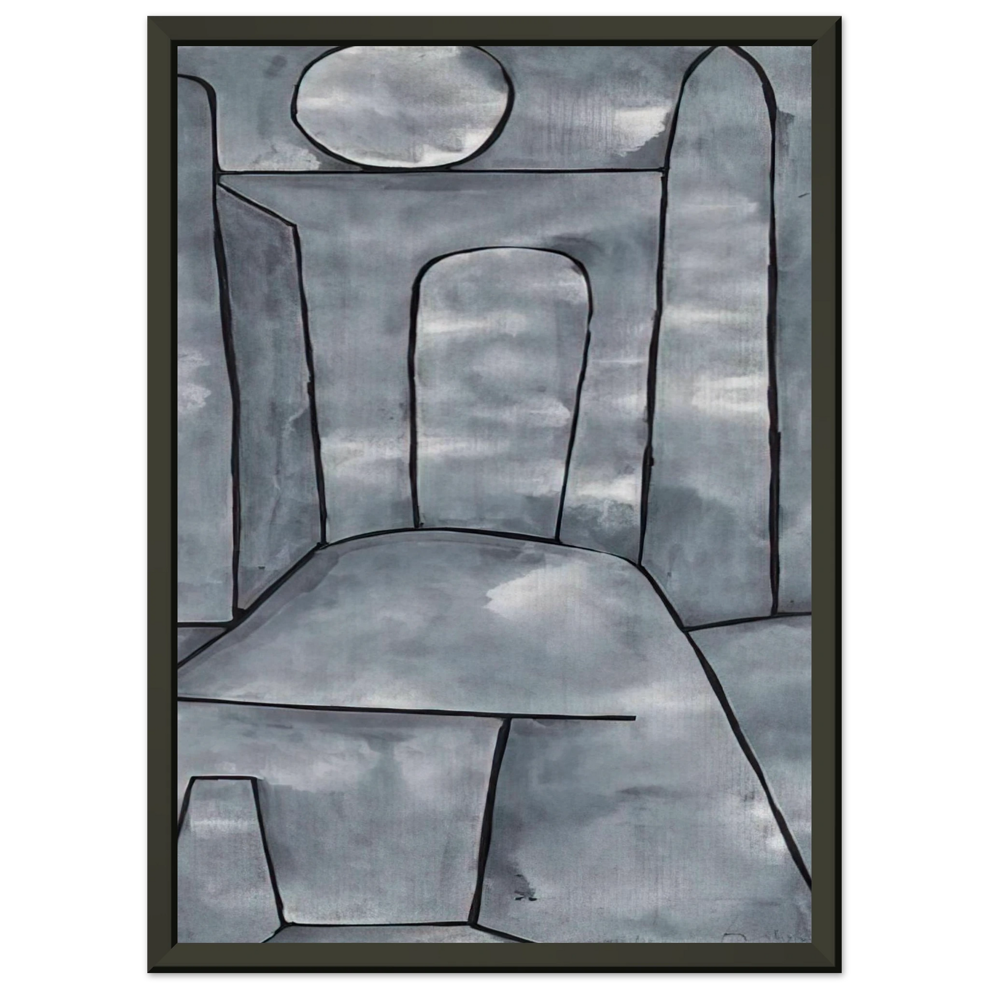 Paul Klee  A GATE 1938 Framed Art Print  - Aluminum Frame - 40x50 cm / 16x20 inches
