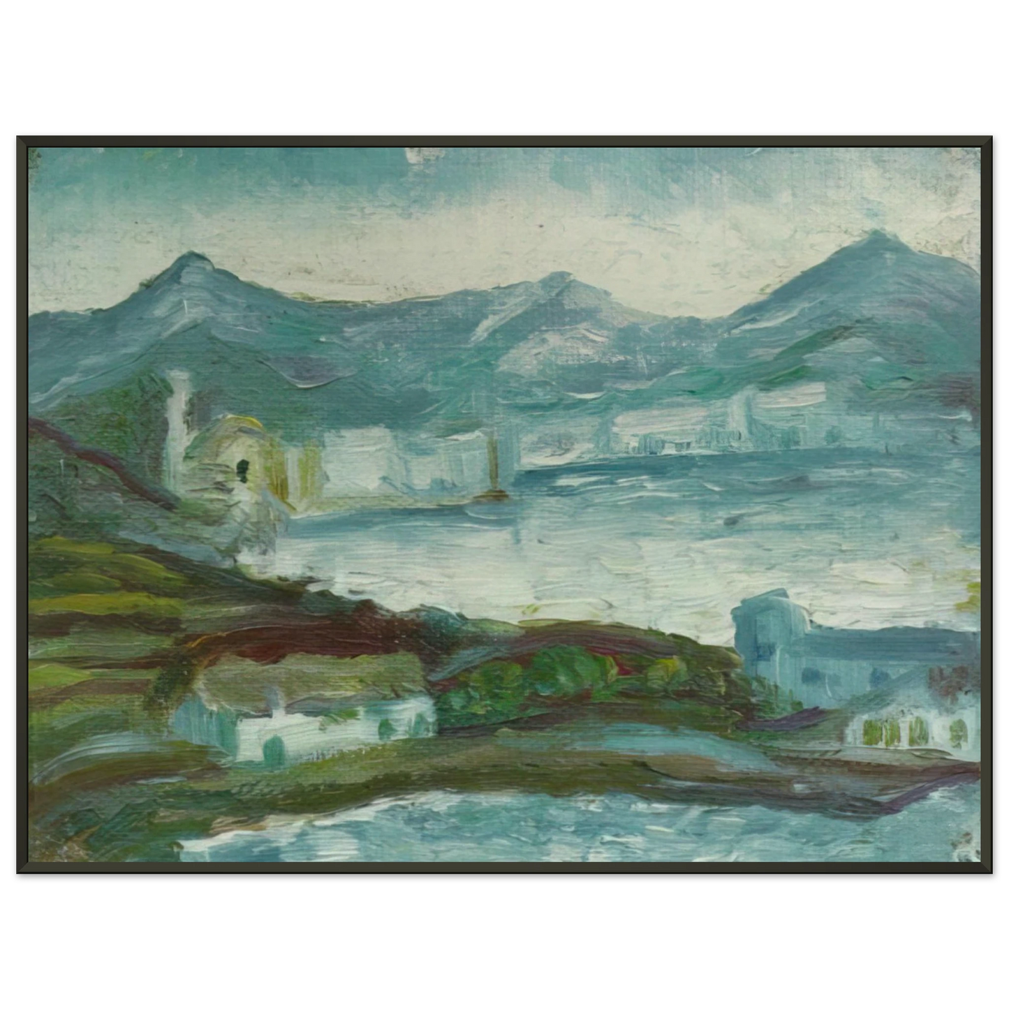 Salvador Dali  CADAQUES 2 Framed Art Print  - Aluminum Frame - 70x100 cm / 28x40 inches