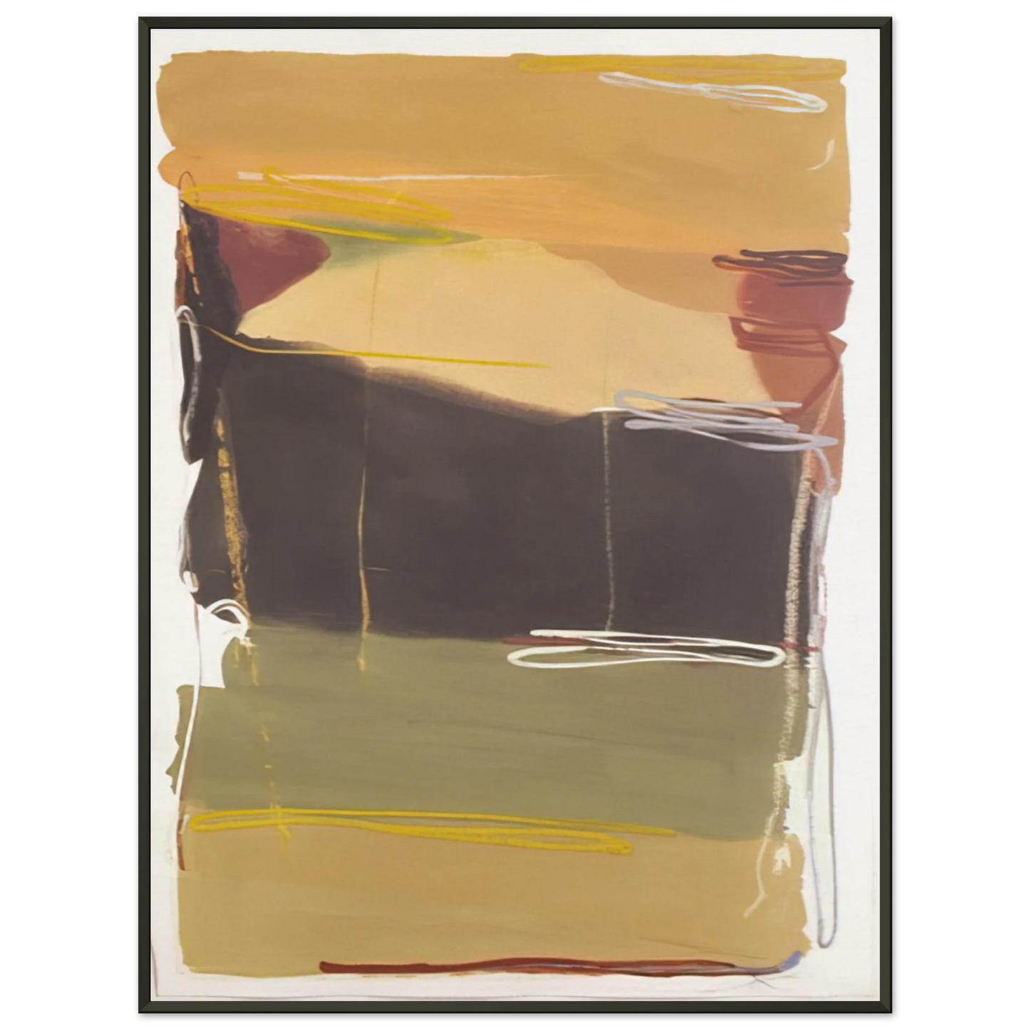 Larry Zox Untitled 1993 Framed Art Print - Aluminum Frame - 70x100 cm / 28x40 inches