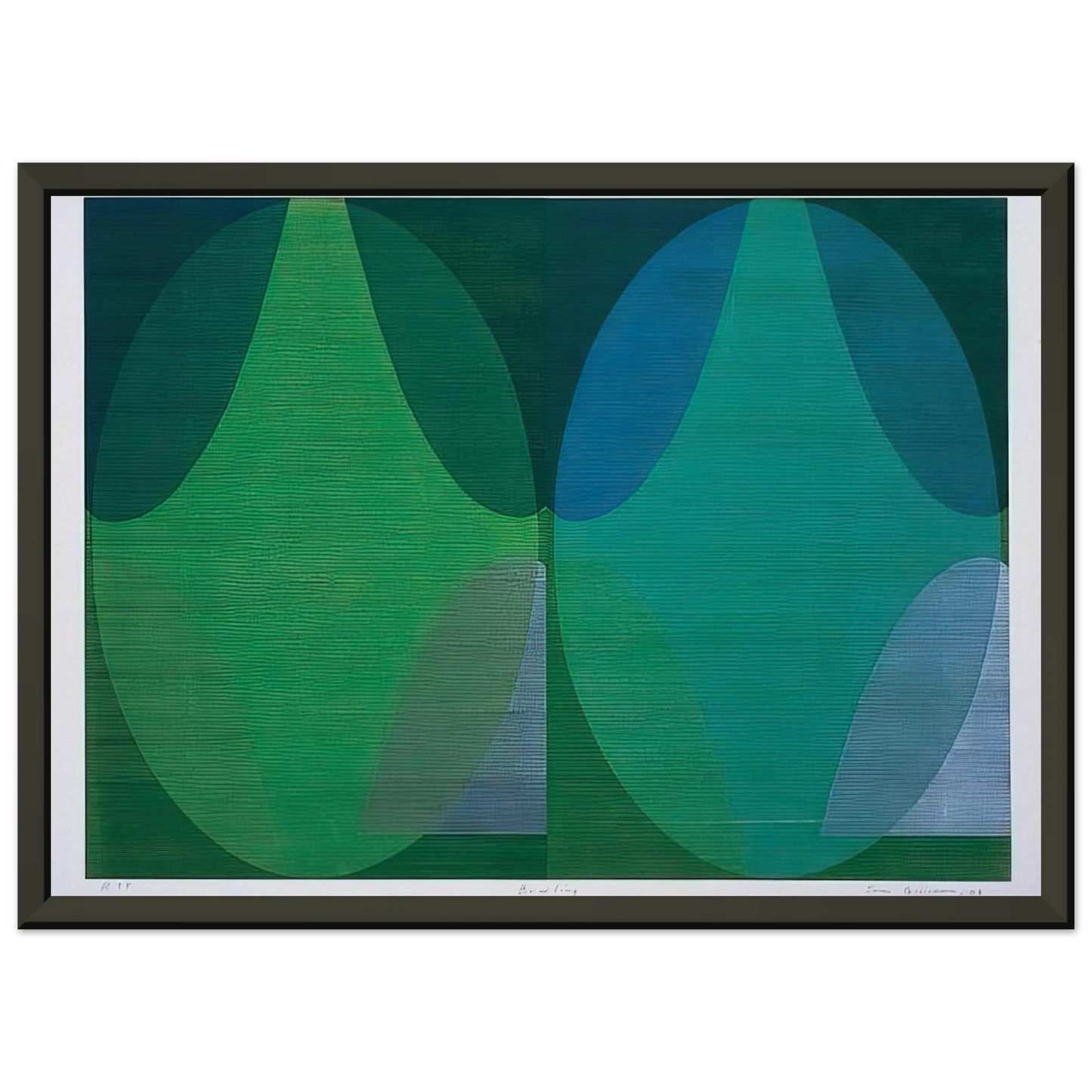 Sam Gilliam Bowling Framed Art Print - Aluminum Frame - 60x80 cm / 24x32 inches