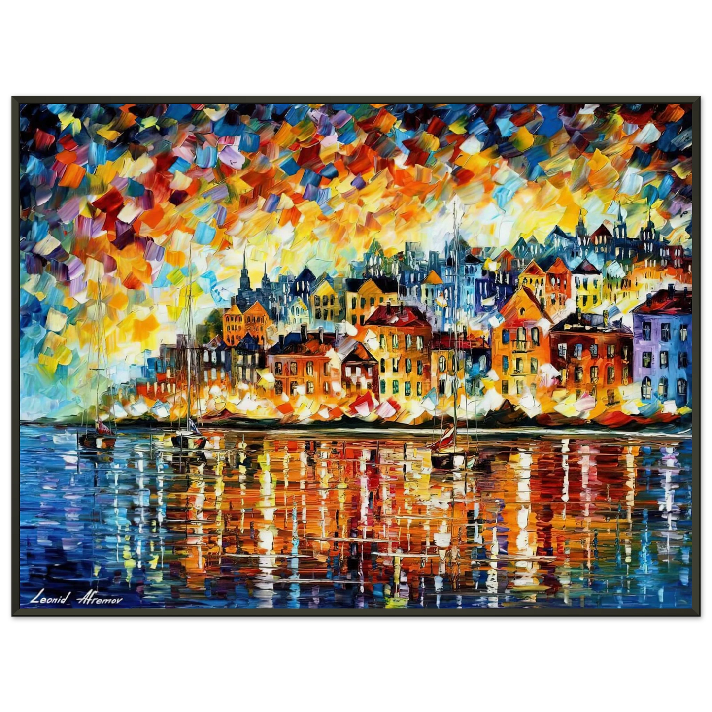 Leonid Afremov Leonid Afremov Framed Art Print - Aluminum Frame - 70x100 cm / 28x40 inches