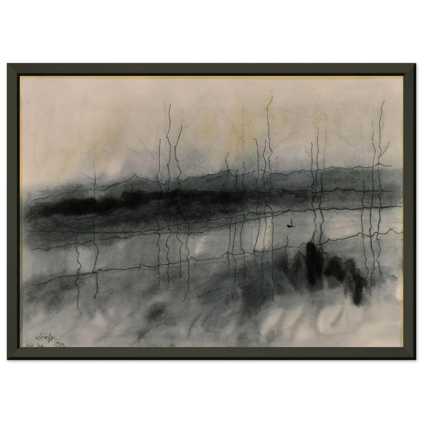 Lyonel Feininger MYSTIC RIVER 1951 Framed Art Print - Aluminum Frame - 70x100 cm / 28x40 inches