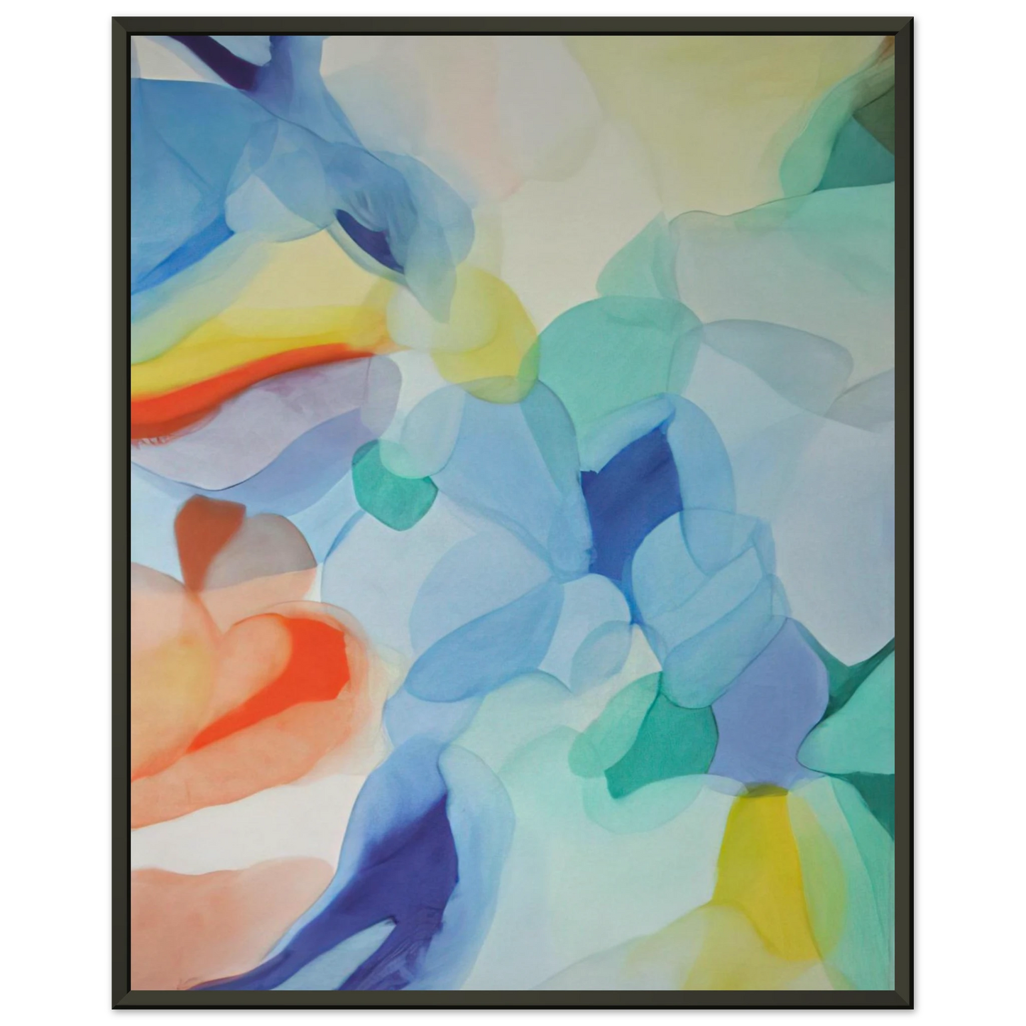 Alice Baber The Light in the Depths Framed Art Print - Aluminum Frame - 70x100 cm / 28x40 inches