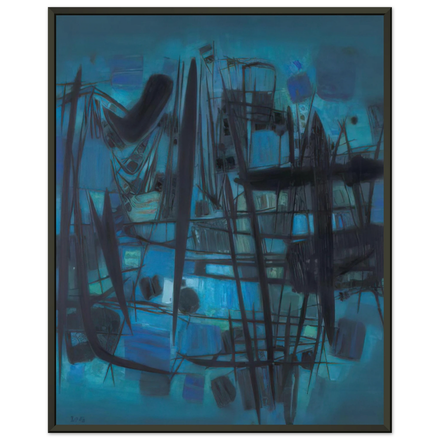 Chu teh Chun MILLE VIES SE CACHENT DANS LE BOIS Framed Art Print - Aluminum Frame - 70x100 cm / 28x40 inches