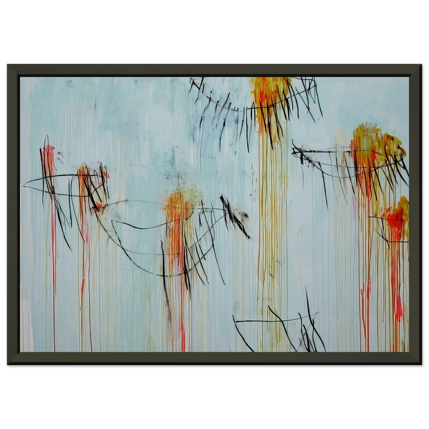 Cy Twombly Lepanto Part II Framed Art Print - Aluminum Frame - 40x50 cm / 16x20 inches