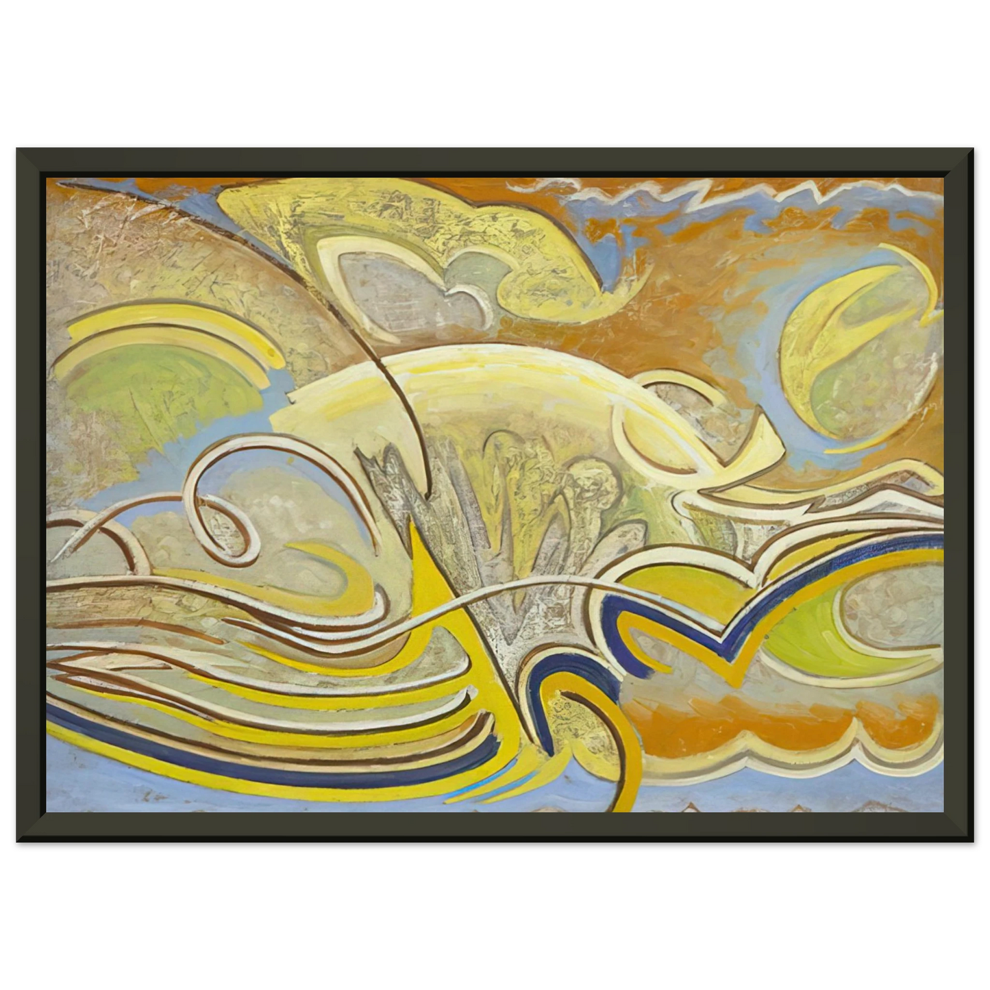 Lawren Harris Abstraction 30 1955 Framed Art Print - Aluminum Frame - 40x50 cm / 16x20 inches