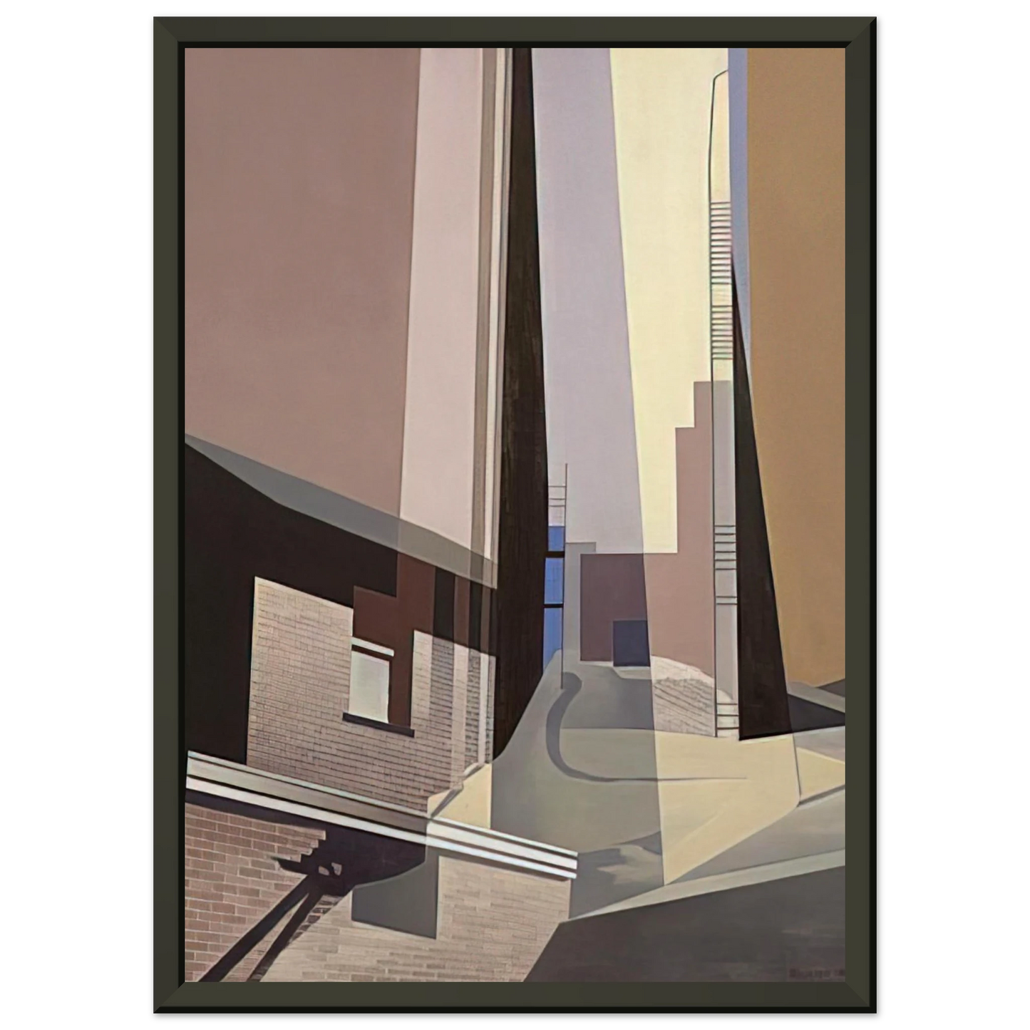 Charles Sheeler New England Irrelevancies 1953 Framed Art Print - Aluminum Frame - 40x50 cm / 16x20 inches