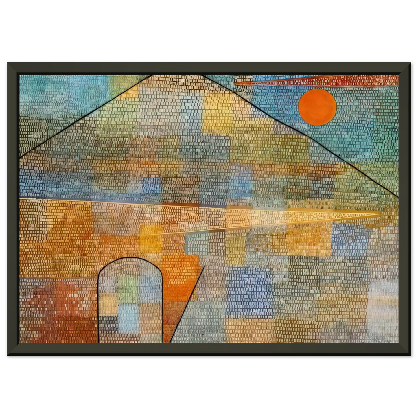 Paul Klee TO THE PARNASSUS 1932 Framed Art Print - Aluminum Frame - 70x100 cm / 28x40 inches