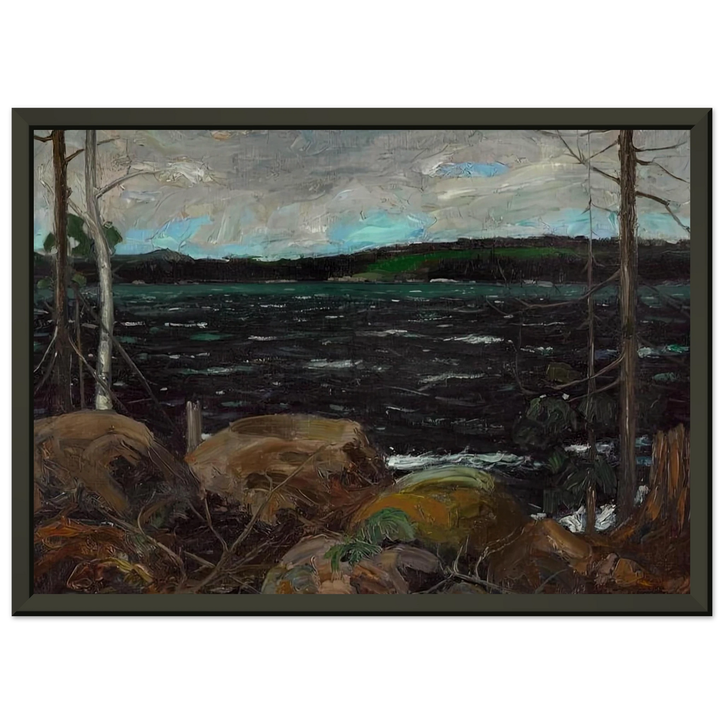 Tom Thomson NORTHERN LAKE 1913 Framed Art Print - Aluminum Frame - 40x50 cm / 16x20 inches
