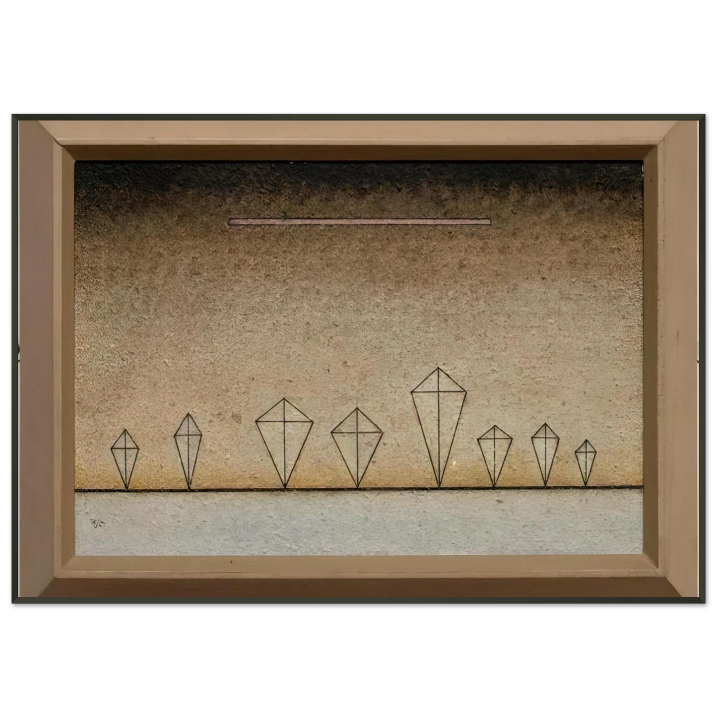 Wassily Kandinsky  EIGHT TIMES 1929 Framed Art Print  - Aluminum Frame - 21x29.7 cm / 8x12"
