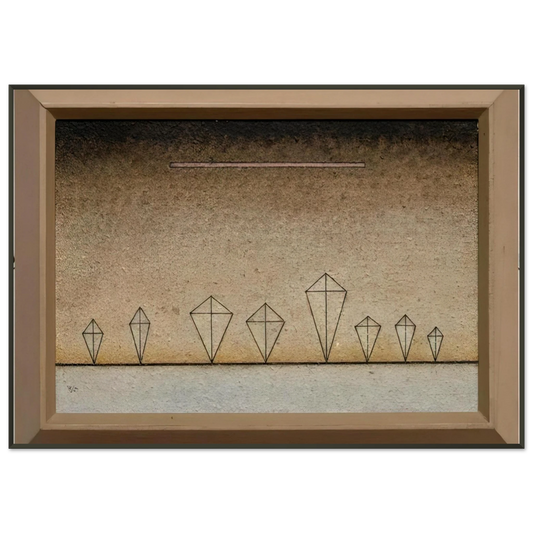 Wassily Kandinsky  EIGHT TIMES 1929 Framed Art Print  - Aluminum Frame - 21x29.7 cm / 8x12"