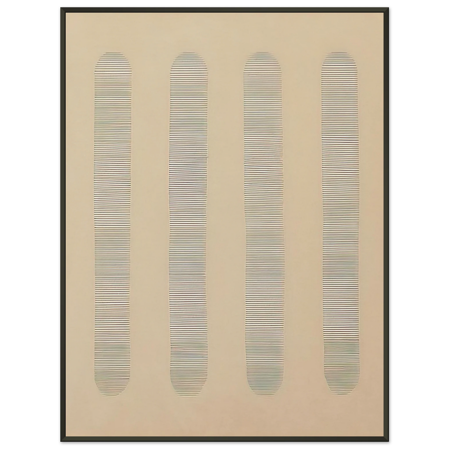 Agnes Martin Columns Framed Art Print - Aluminum Frame - 70x100 cm / 28x40 inches