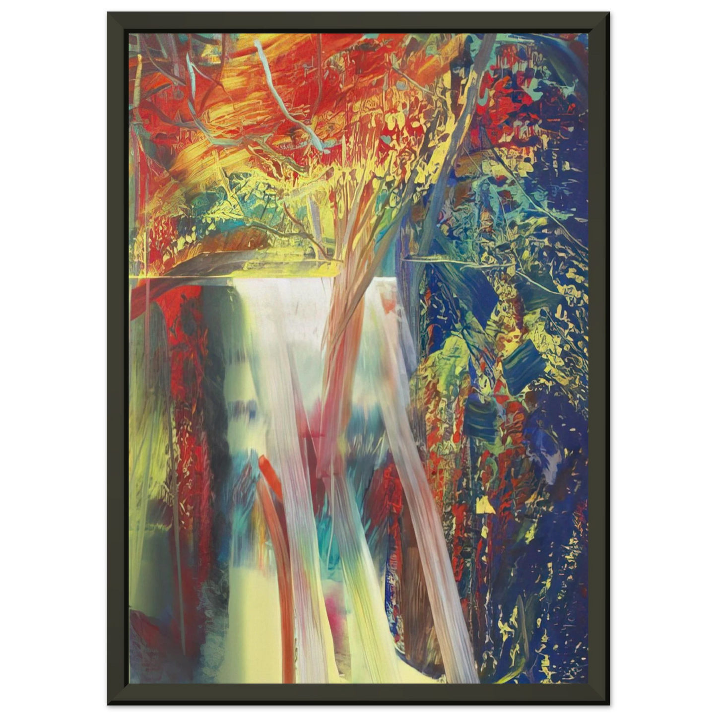 Gerhard Richter ABSTRACT PAINTING 610 1 Framed Art Print - Aluminum Frame - 70x100 cm / 28x40 inches