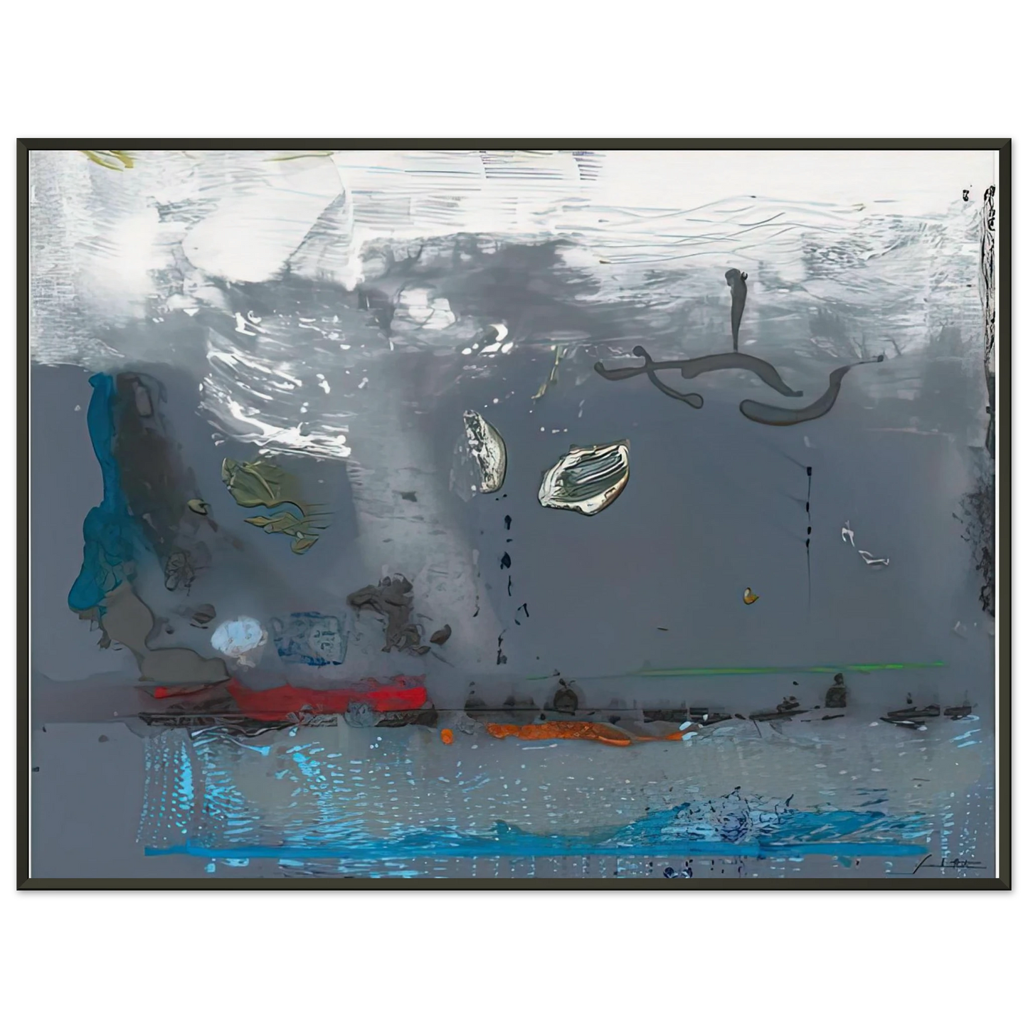 Helen Frankenthaler Vespers 1992 Framed Art Print - Aluminum Frame - 40x50 cm / 16x20 inches
