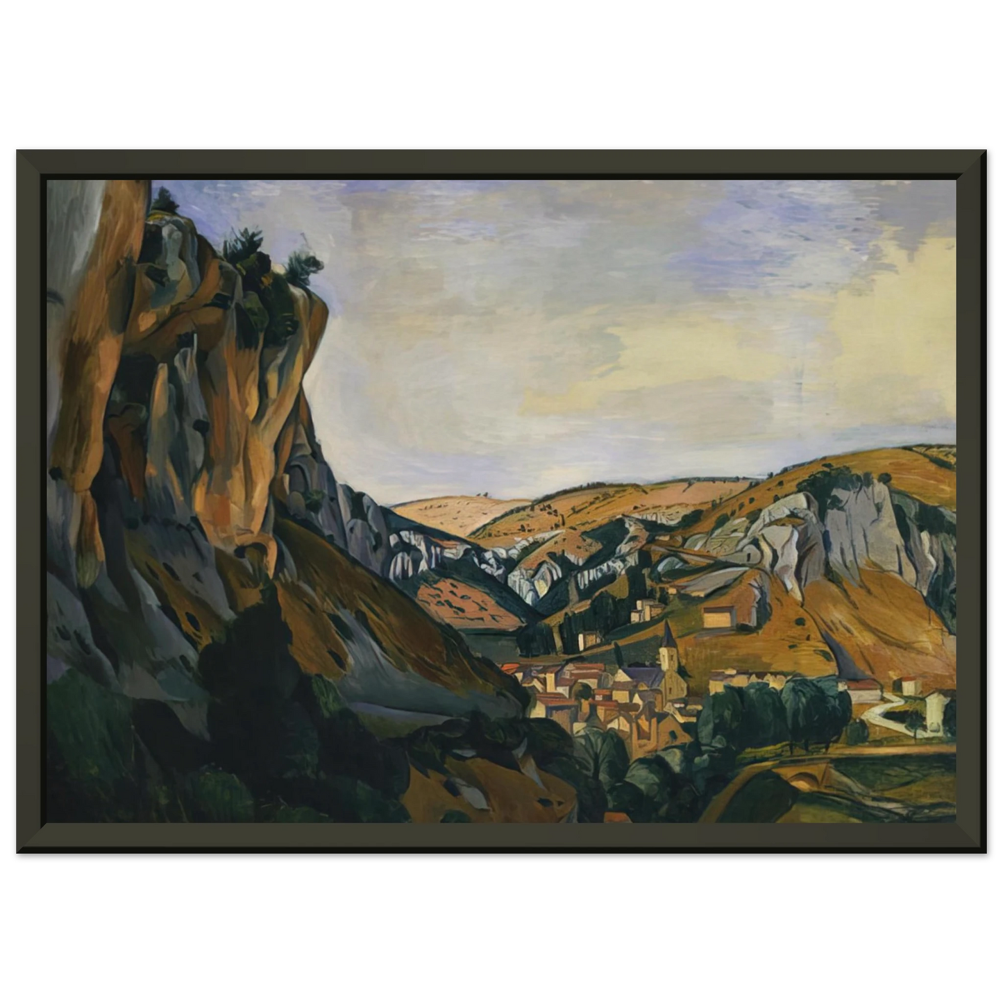 Andre Derain VALLEY OF THE LOT AT VERS 1912 Framed Art Print - Aluminum Frame - 60x80 cm / 24x32 inches