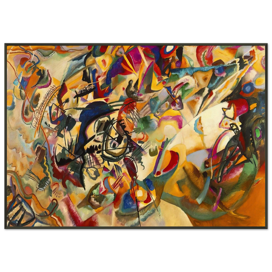 Wassily Kandinsky  COMPOSITION VII 1913 Framed Art Print  - Aluminum Frame - 21x29.7 cm / 8x12"