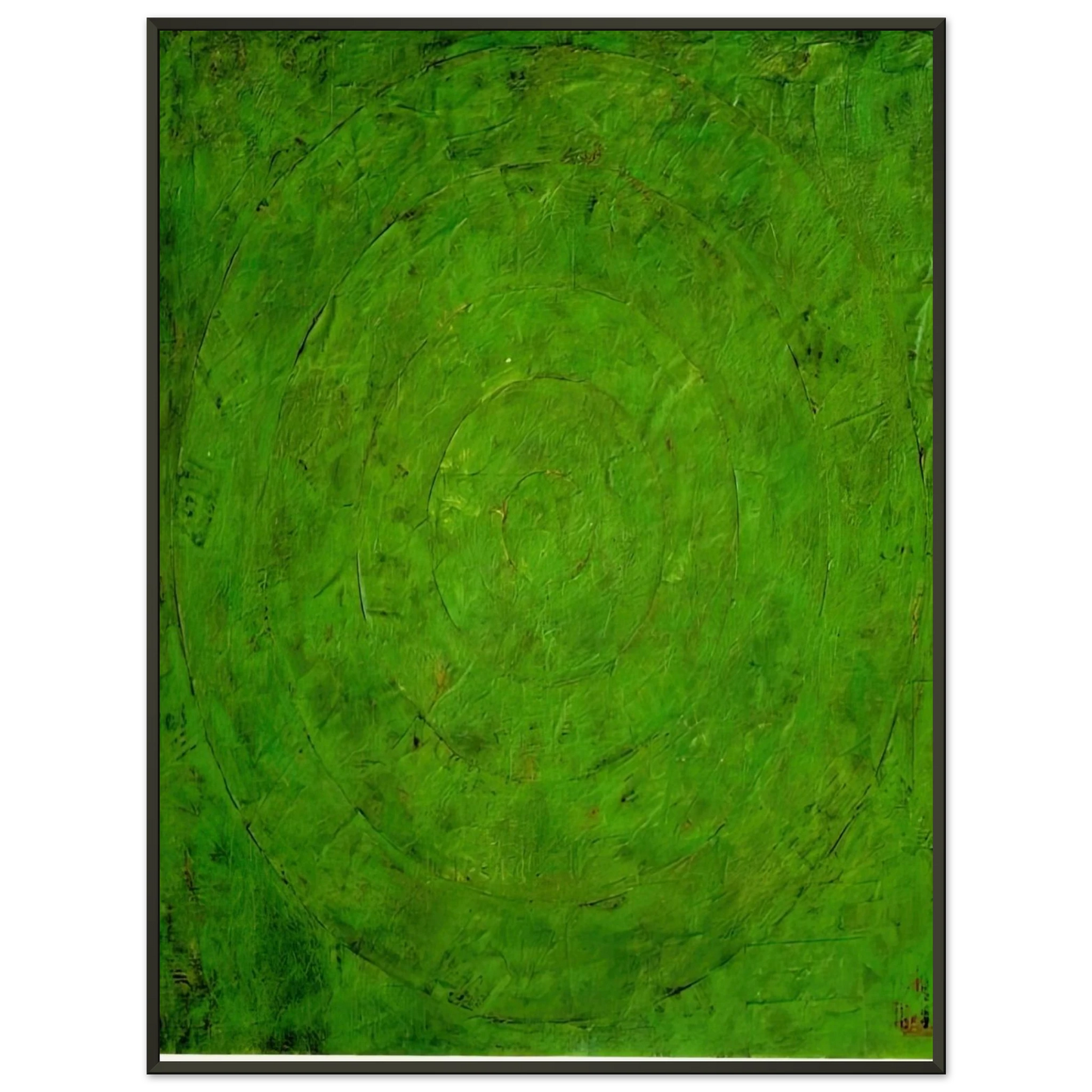 Jasper Johns GREEN TARGET Framed Art Print - Aluminum Frame - 60x80 cm / 24x32 inches