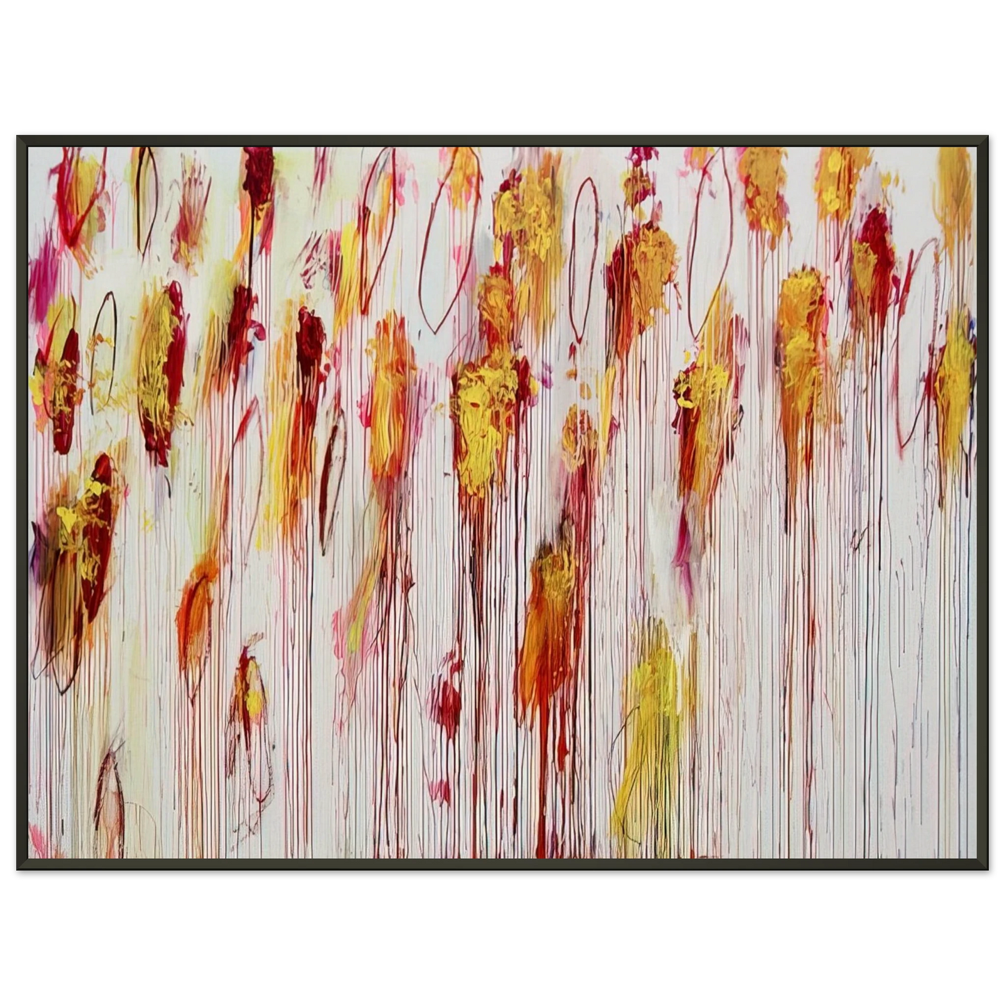 Cy Twombly Lepanto Part VIII Framed Art Print - Aluminum Frame - 70x100 cm / 28x40 inches