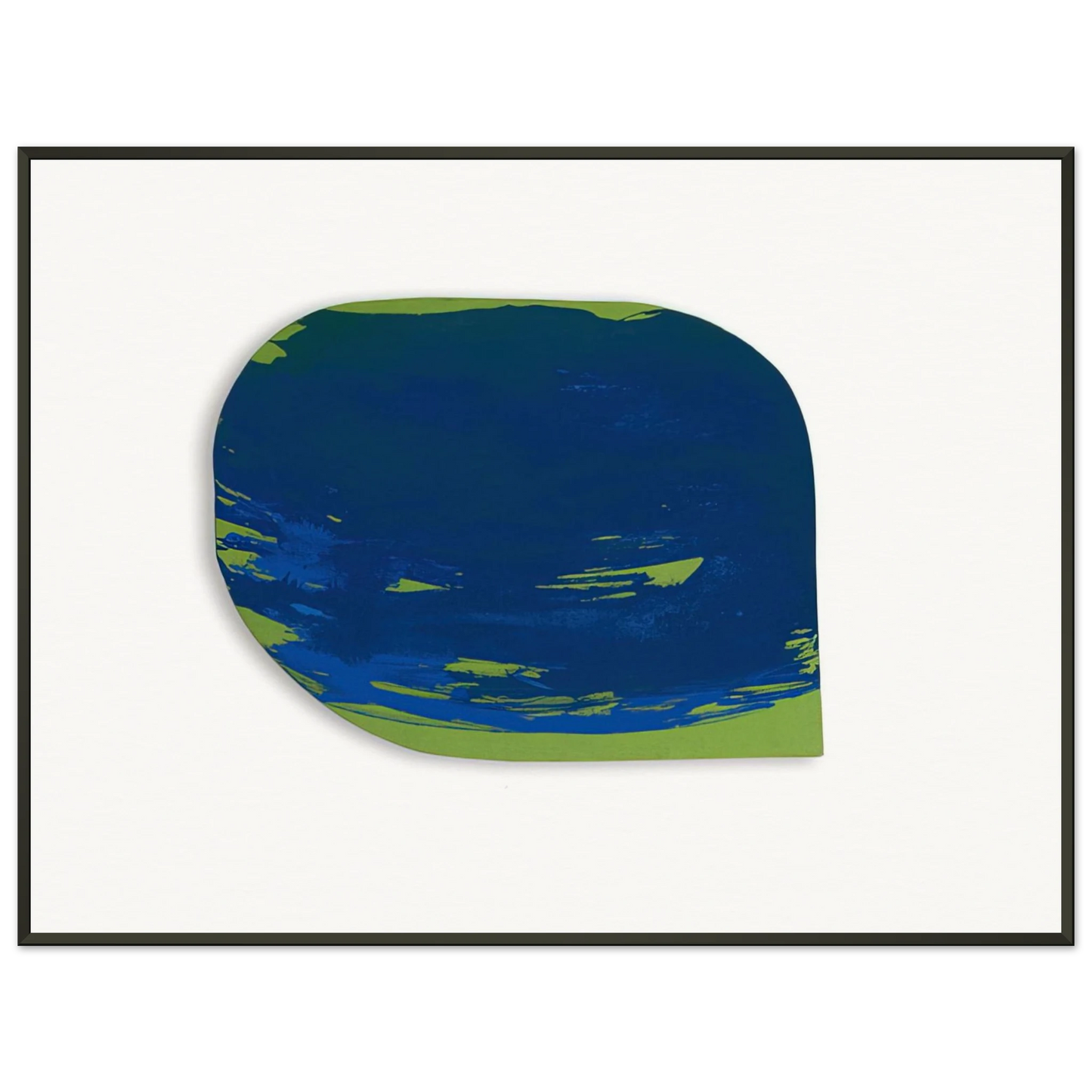 Blinky Palermo Blau auf Grun 1965 Framed Art Print - Aluminum Frame - 70x100 cm / 28x40 inches