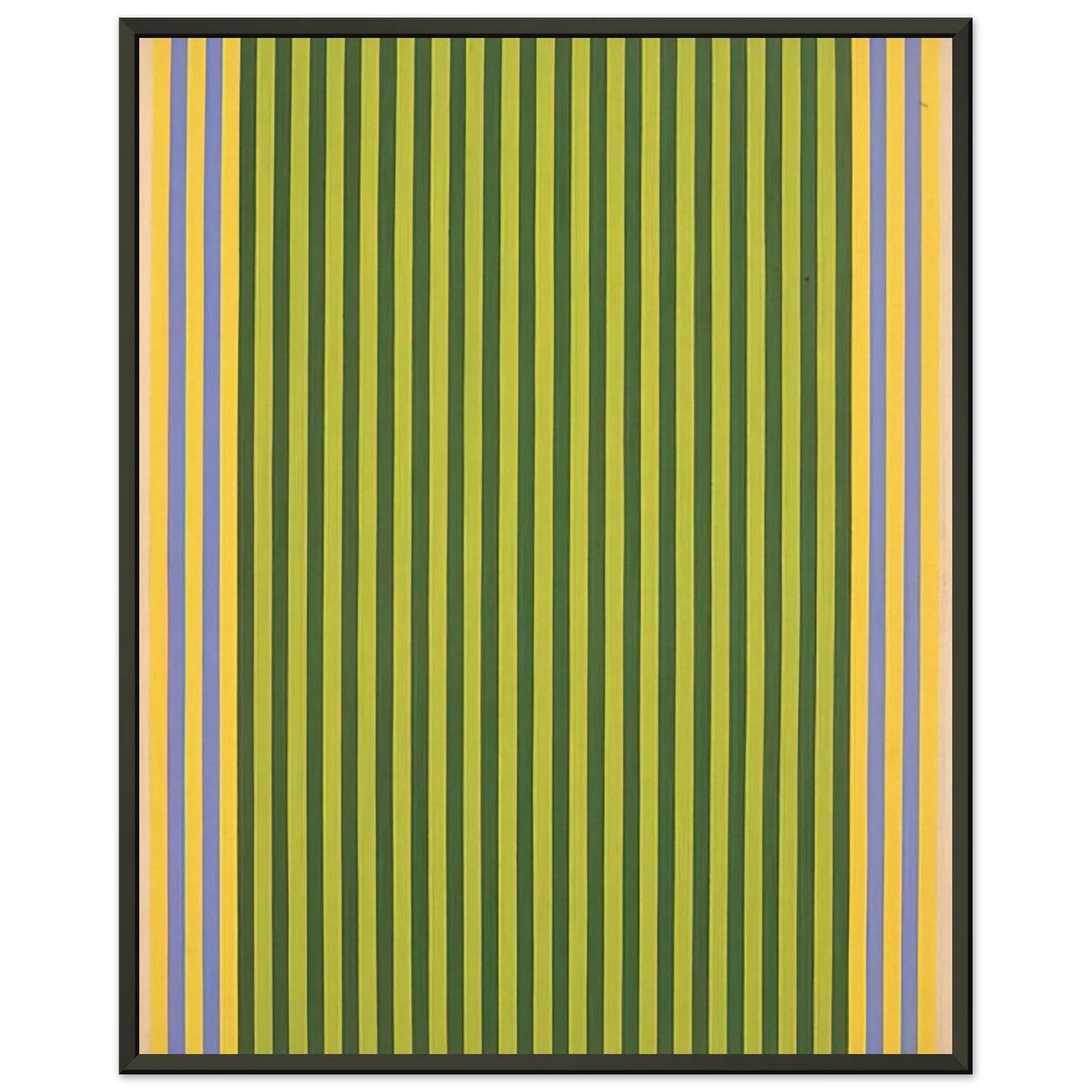 Gene Davis  LimelightSounds of Grass  1960 Framed Art Print  - Aluminum Frame - 40x50 cm / 16x20 inches