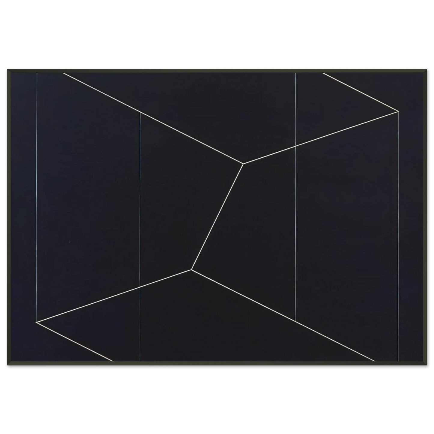 Josef Albers STRUCTURAL CONSTELLATION TO FERDINAND HODLER 1954 Framed Art Print - Aluminum Frame - 21x29.7 cm / 8x12"