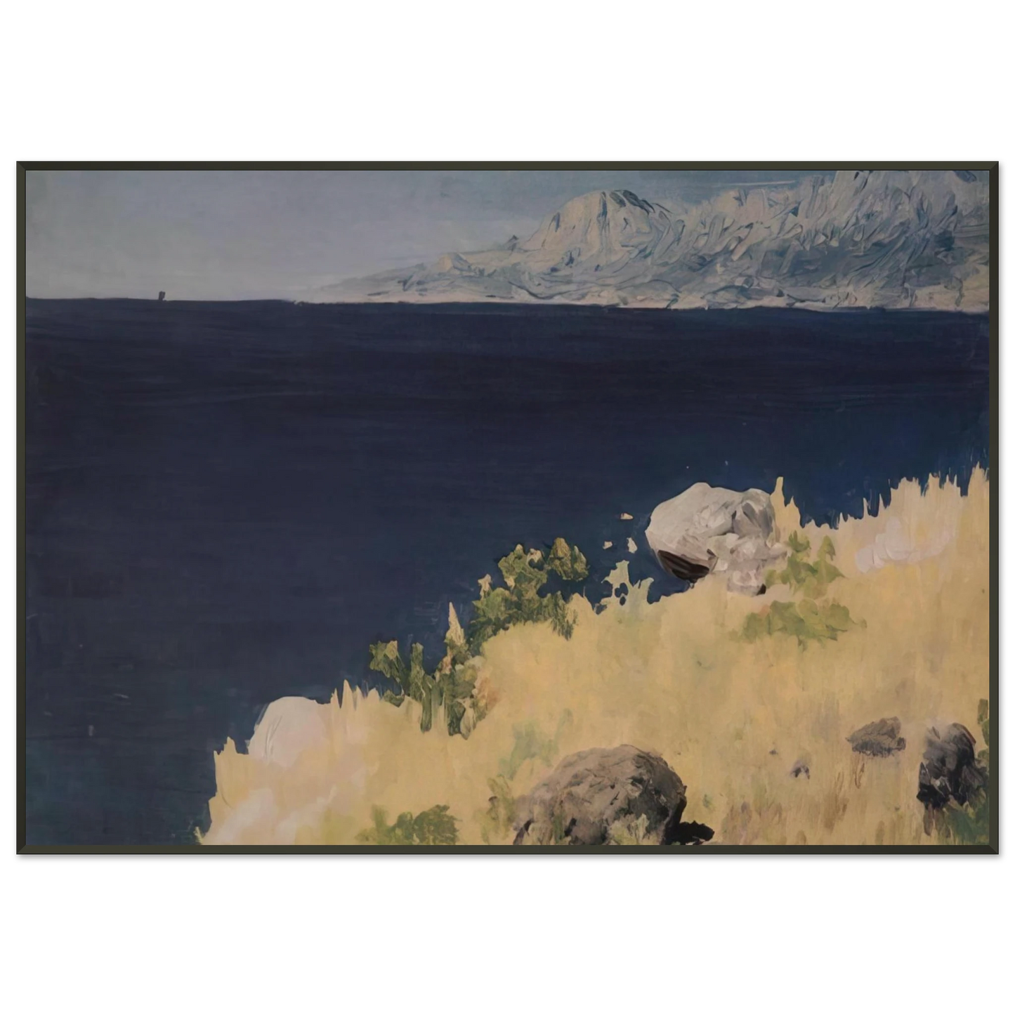 Arkhyp Kuindzhi Sea coast Crimea Framed Art Print - Aluminum Frame - 21x29.7 cm / 8x12"