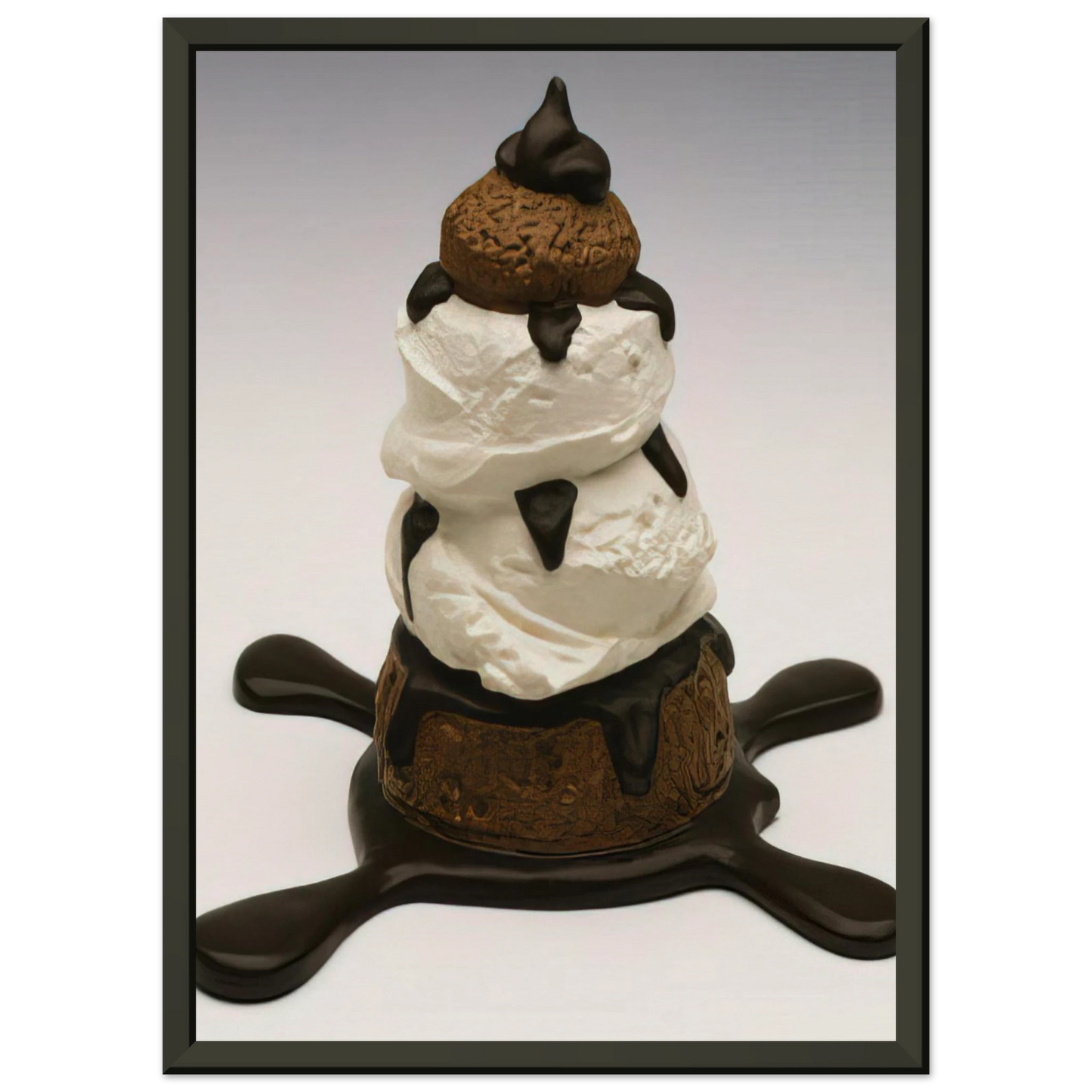 Claes Oldenburg PROFITEROLE 1990 Framed Art Print - Aluminum Frame - 60x80 cm / 24x32 inches